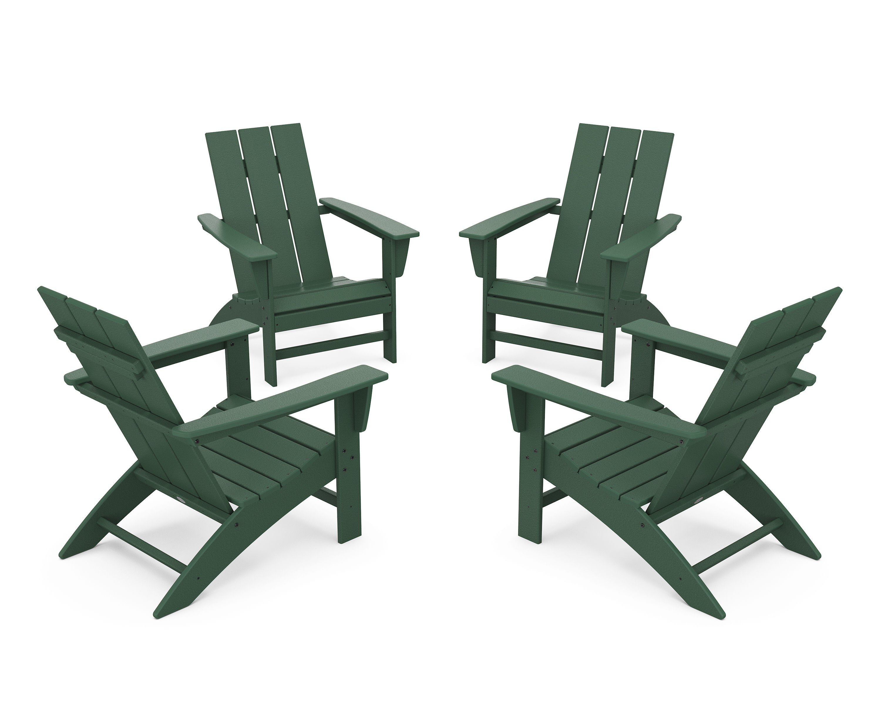 4-Piece Modern Adirondack Chair Conversation Set