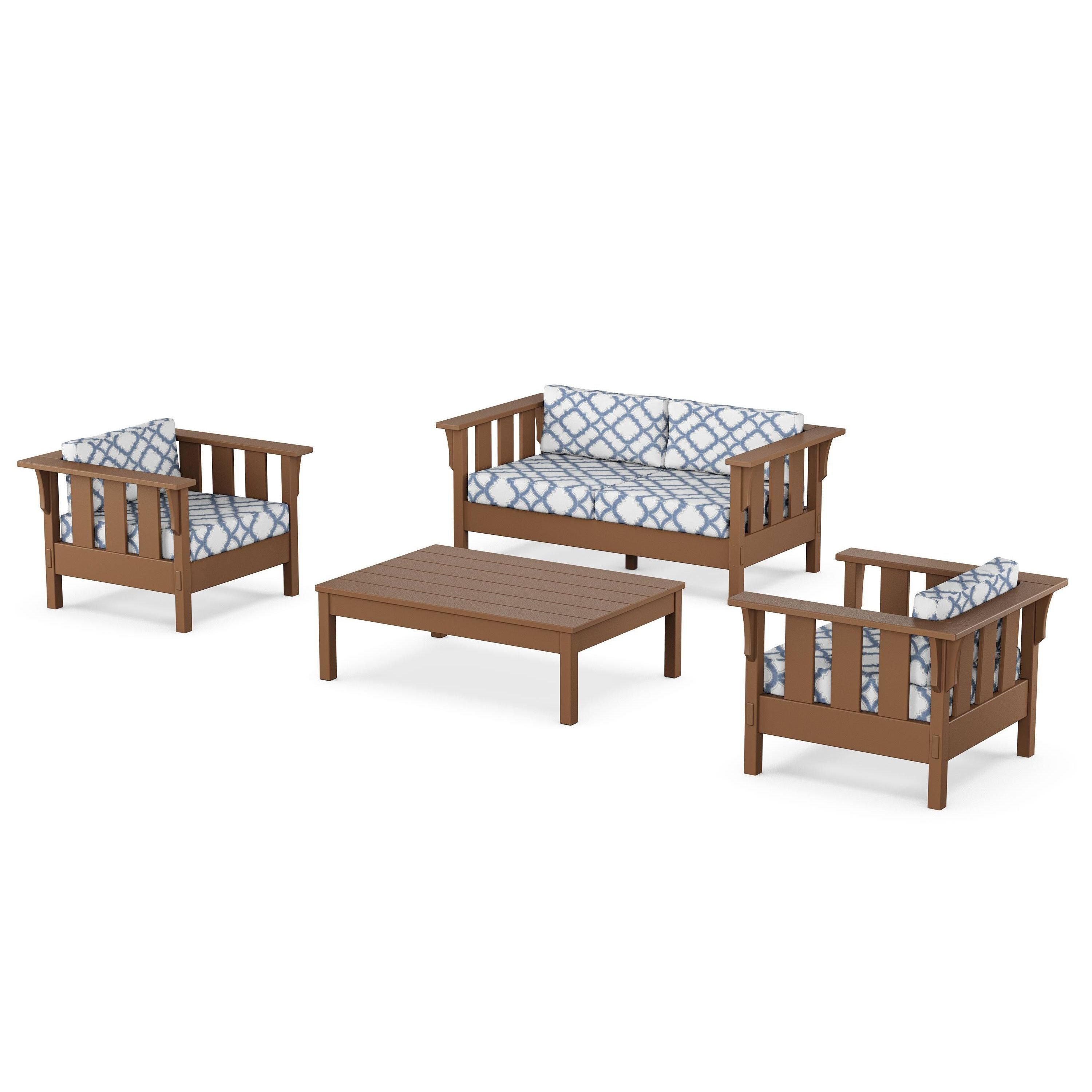 Acadia 4-Piece Deep Seating Set with Loveseat