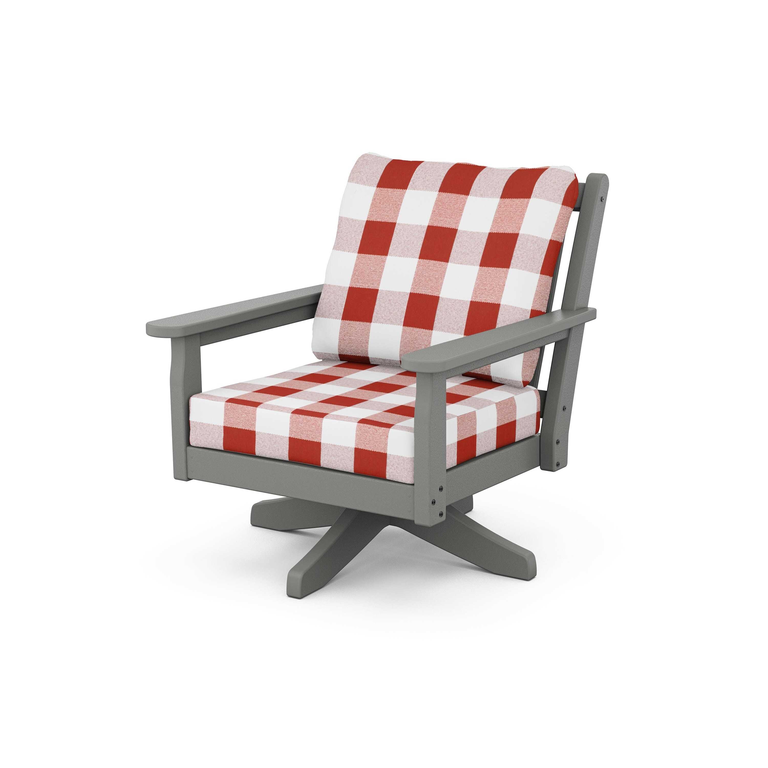 Chippendale Deep Seating Swivel Chair