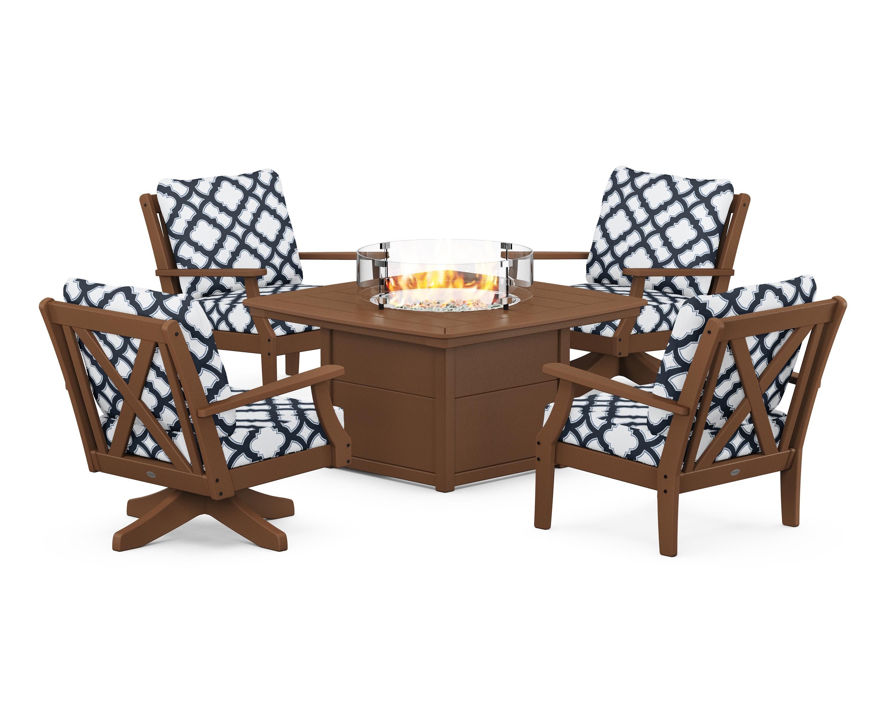 Braxton 5-Piece Deep Seating Set with Fire Table