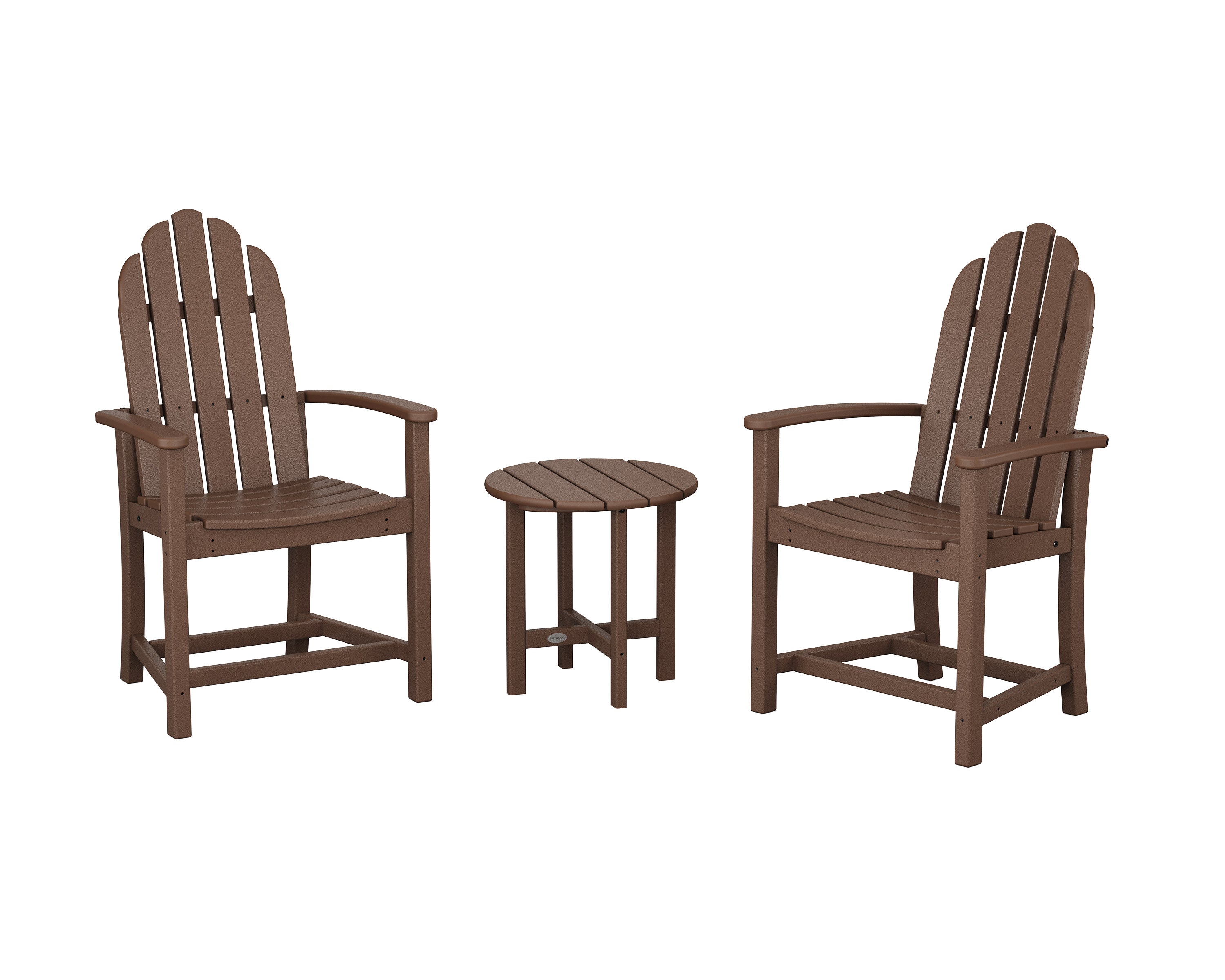Classic 3-Piece Upright Adirondack Chair Set