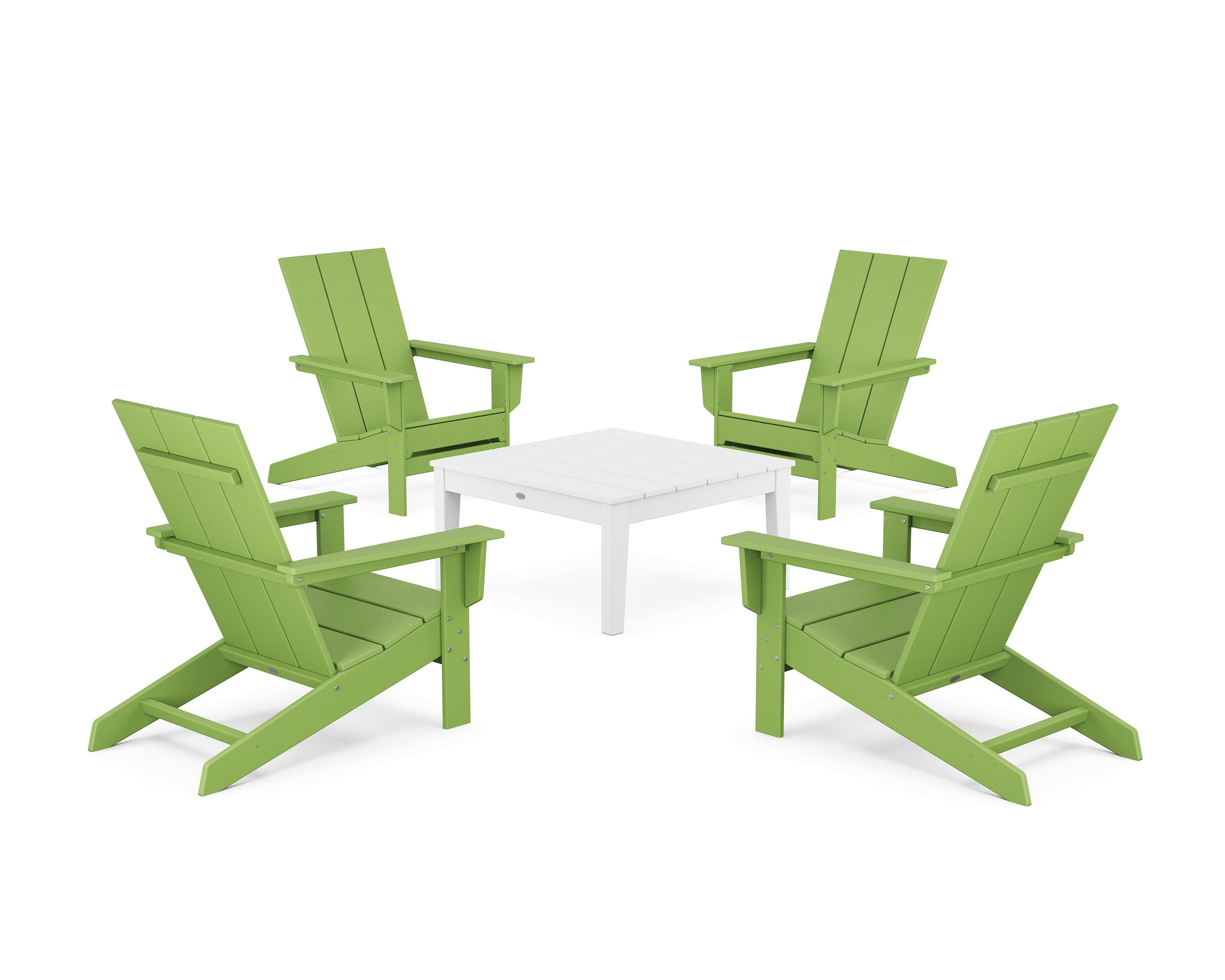 5-Piece Modern Studio Adirondack Chair Conversation Group