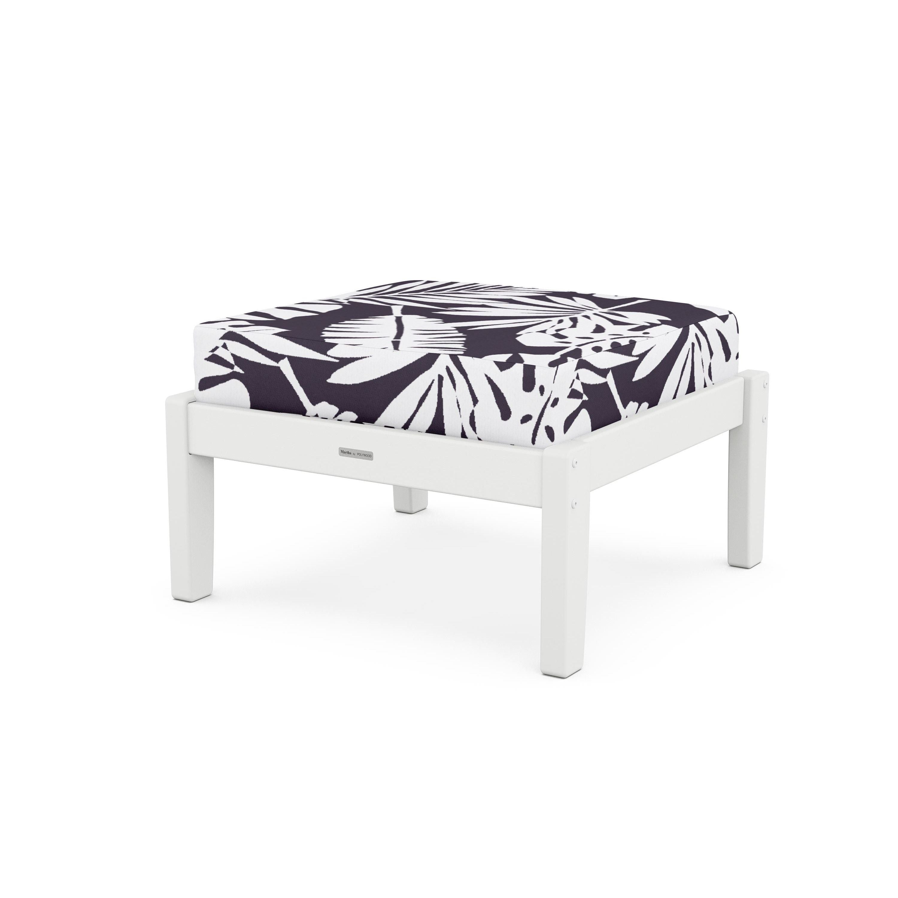 Chinoiserie Deep Seating Ottoman