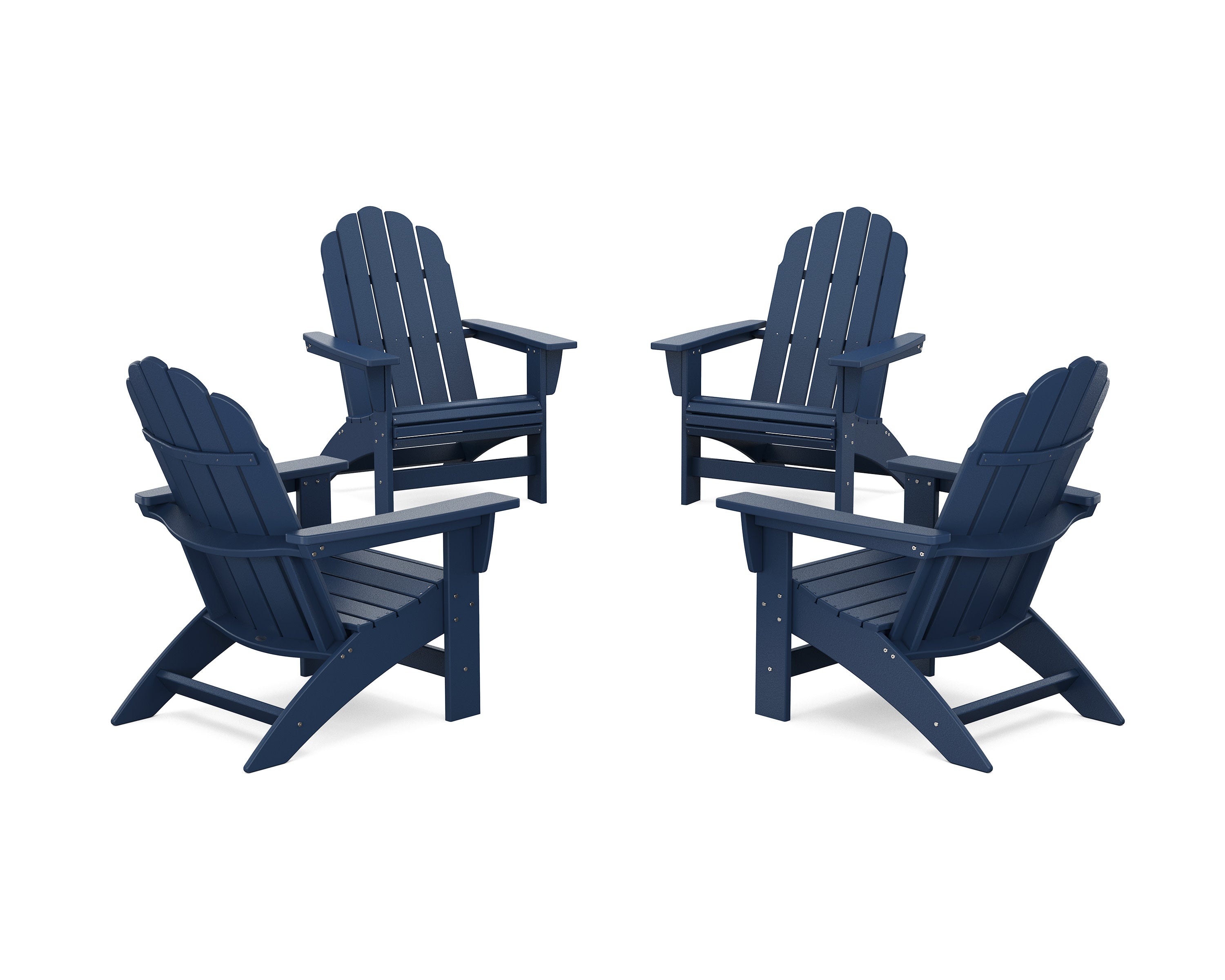 4-Piece Vineyard Grand Adirondack Chair Conversation Set