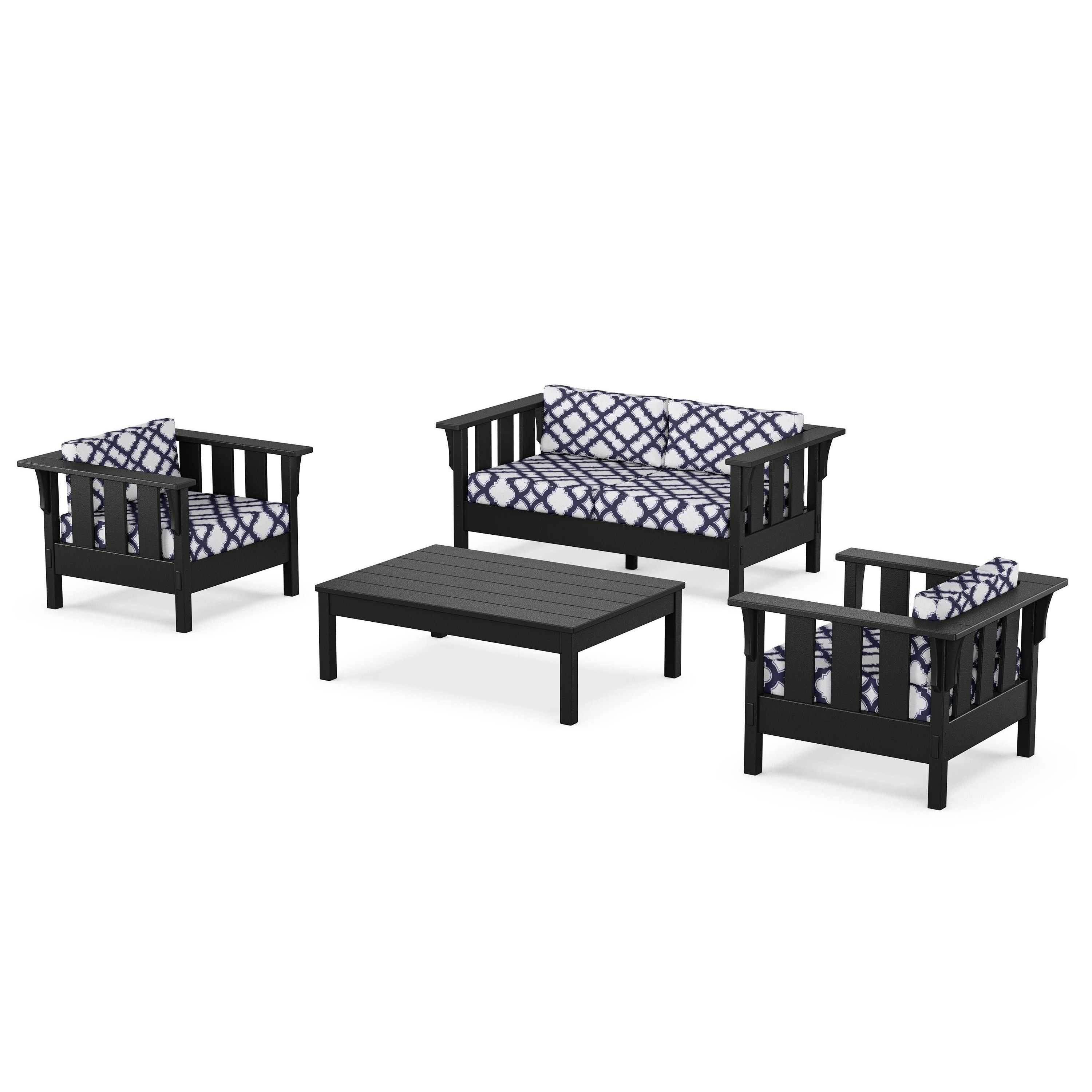 Acadia 4-Piece Deep Seating Set with Loveseat