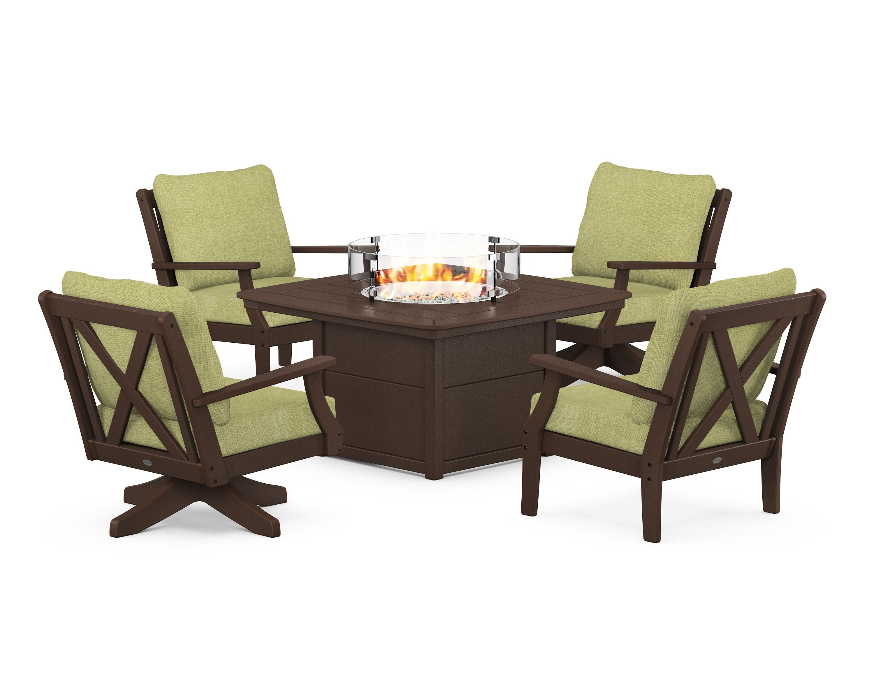 Braxton 5-Piece Deep Seating Set with Fire Table