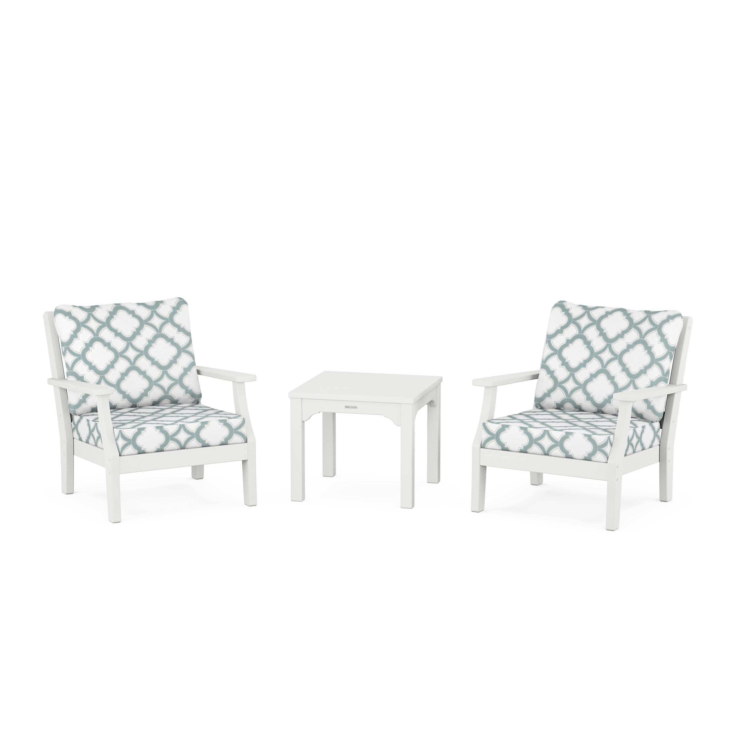 Chinoiserie 3-Piece Deep Seating Set