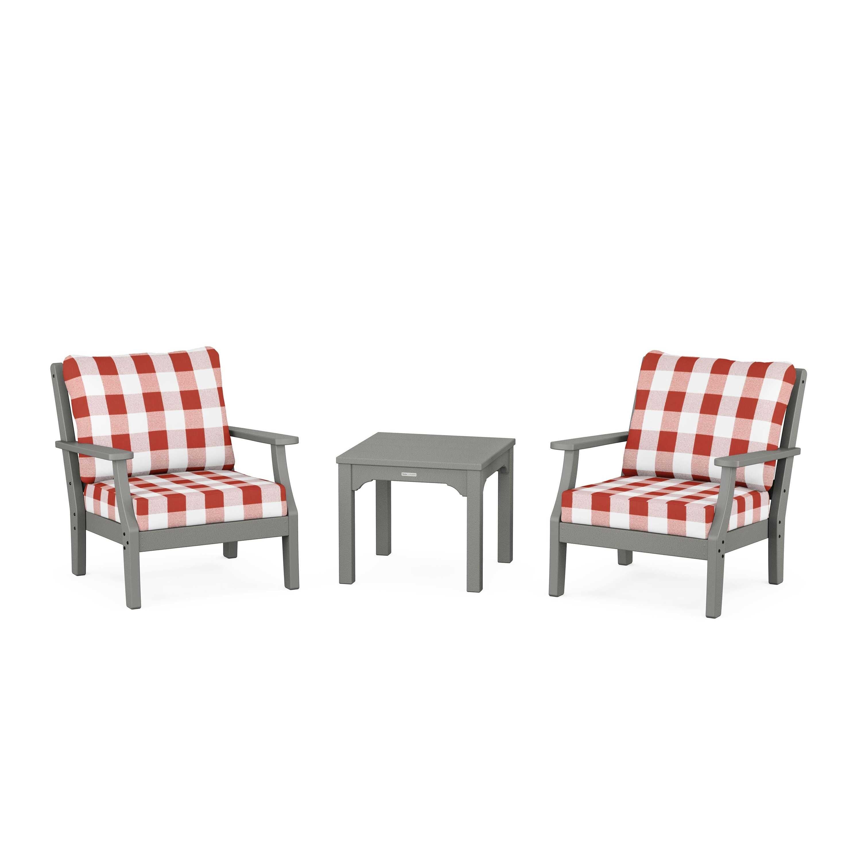 Chinoiserie 3-Piece Deep Seating Set