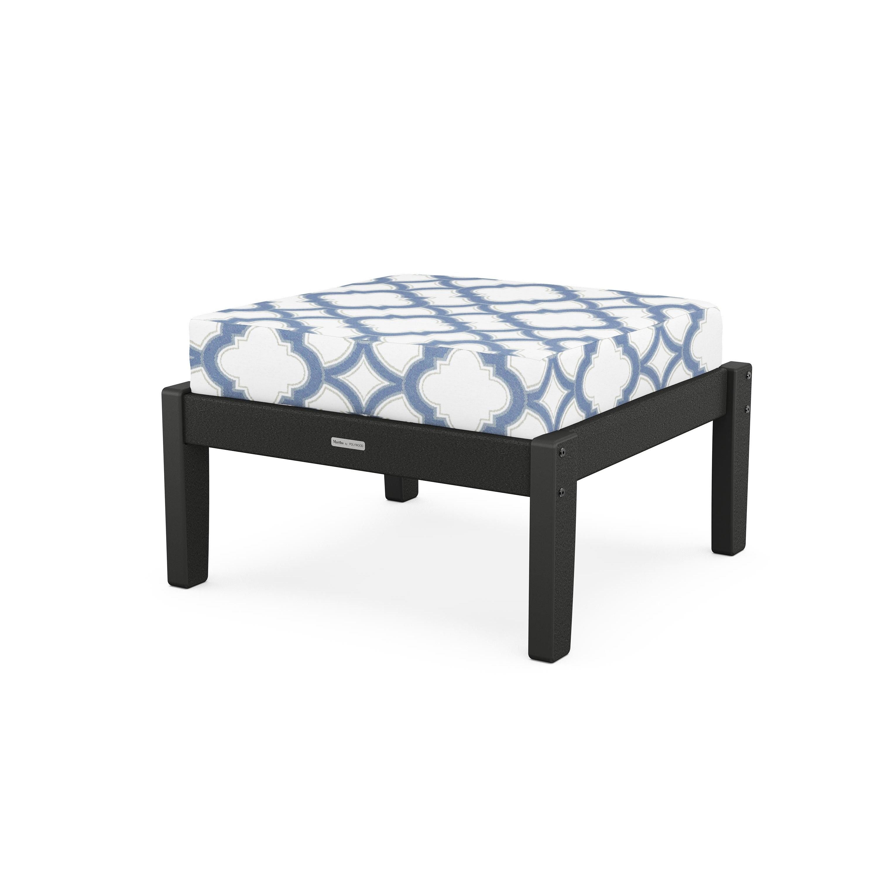 Chinoiserie Deep Seating Ottoman
