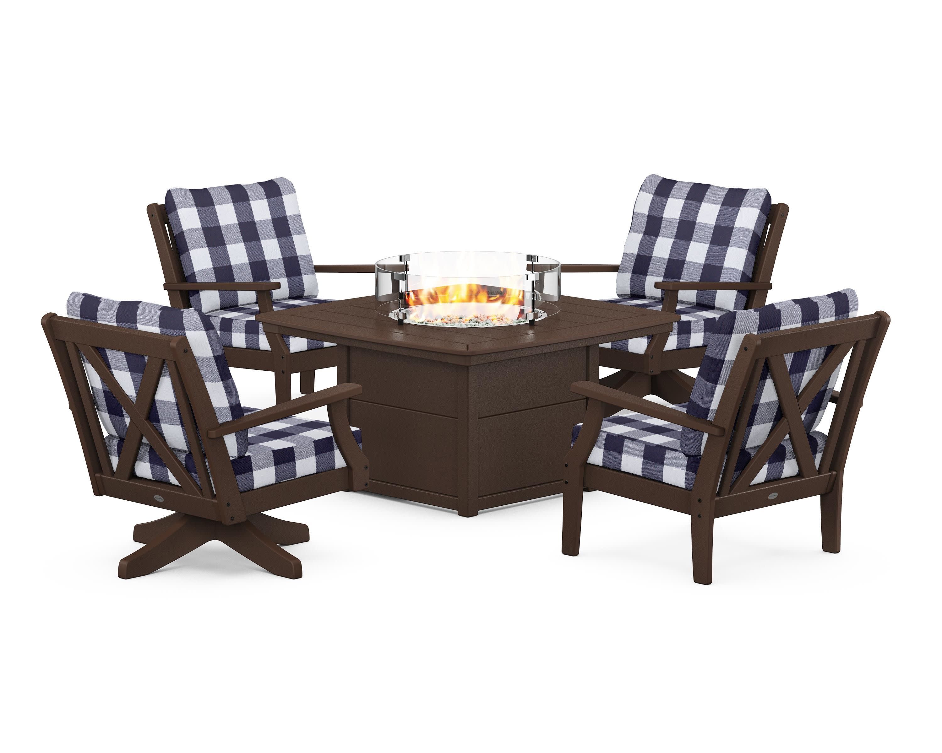 Braxton 5-Piece Deep Seating Set with Fire Table