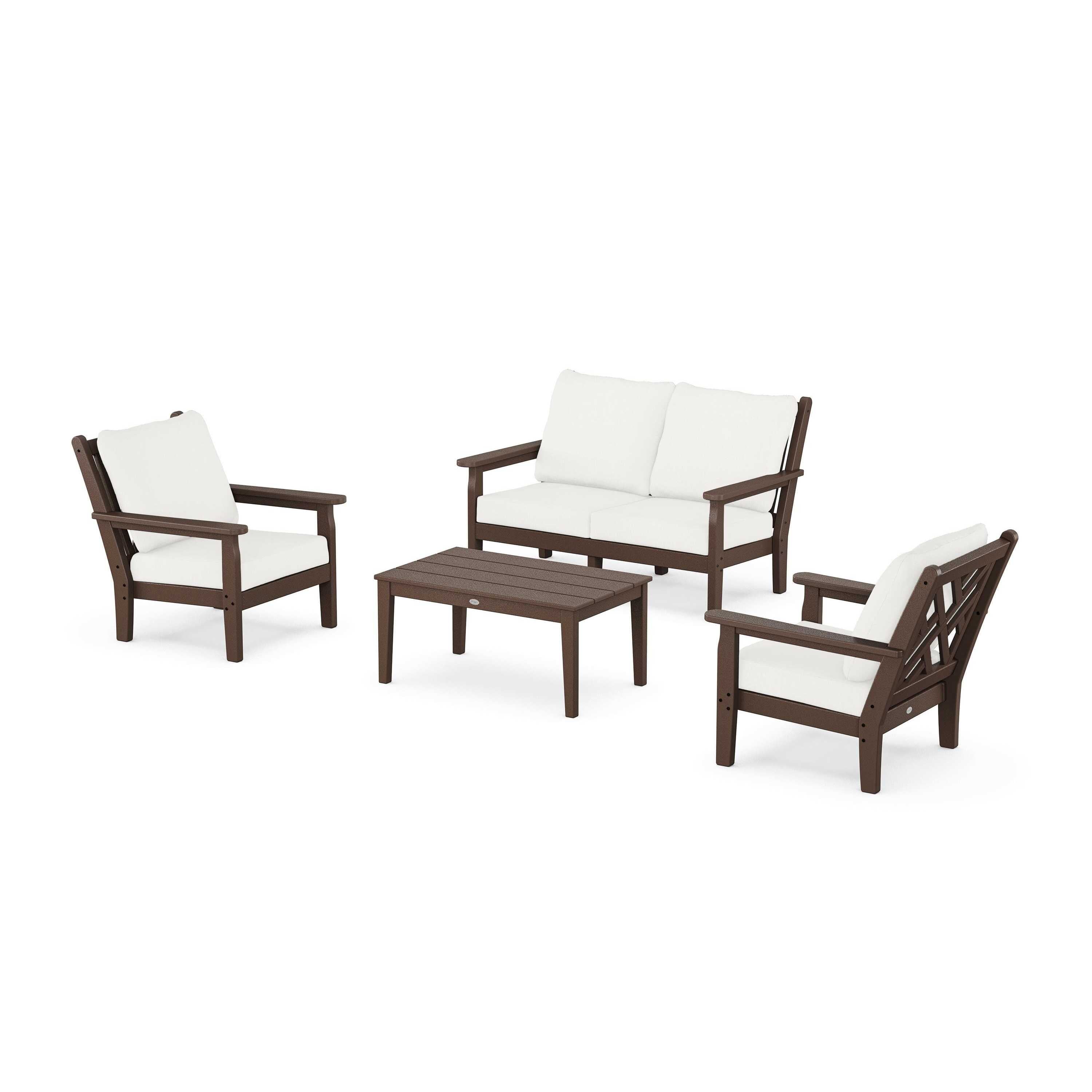 Chippendale 4-Piece Deep Seating Set with Loveseat