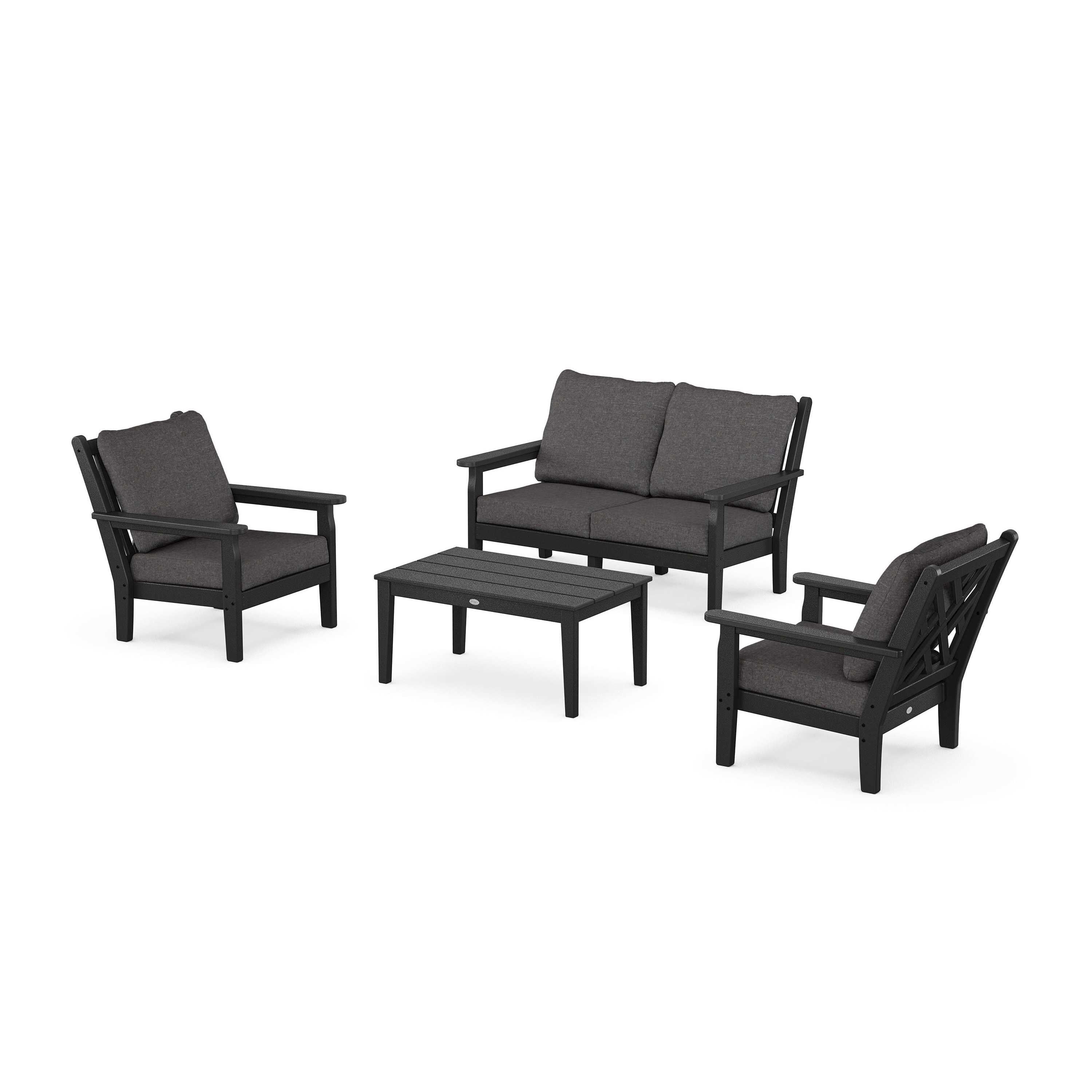 Chippendale 4-Piece Deep Seating Set with Loveseat