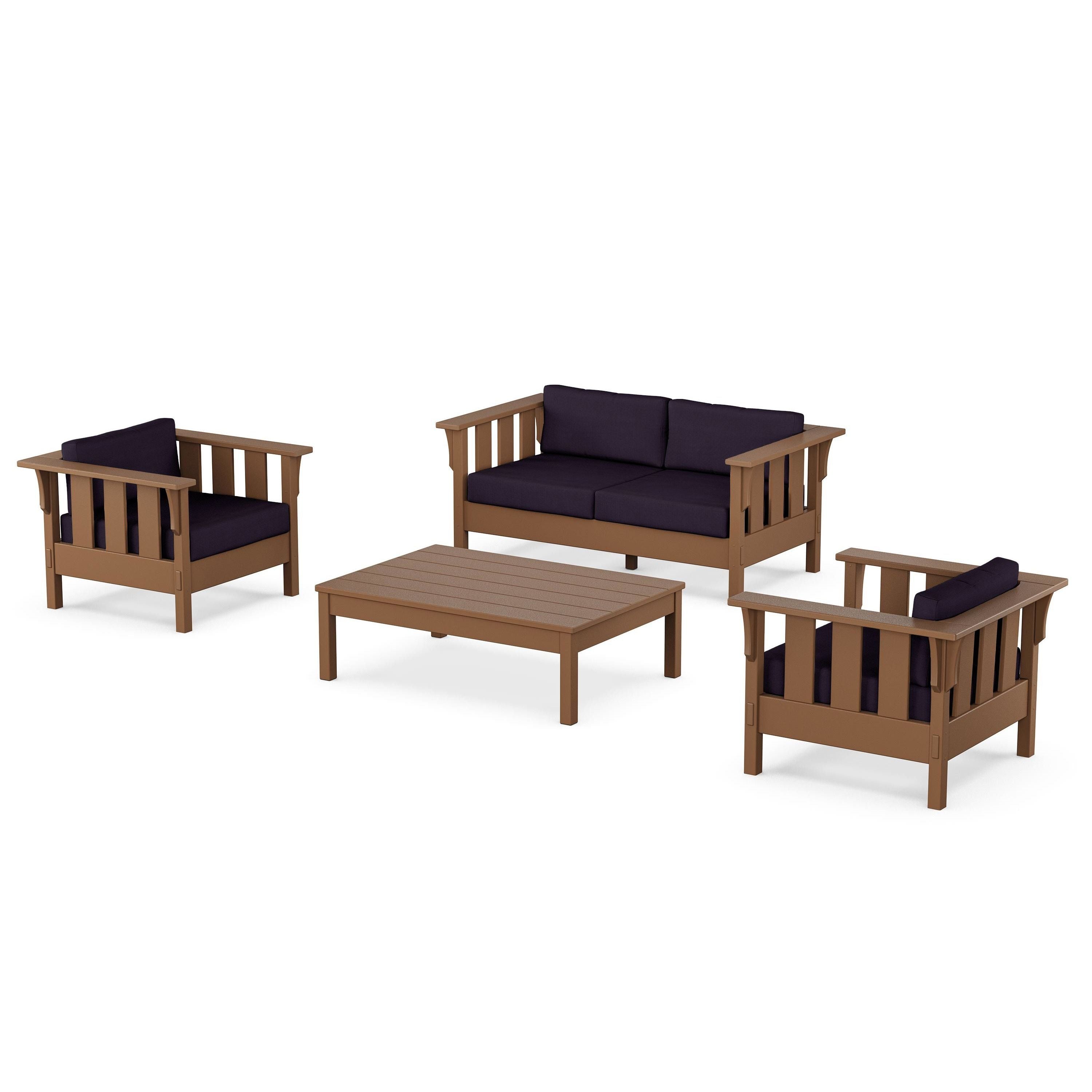 Acadia 4-Piece Deep Seating Set with Loveseat