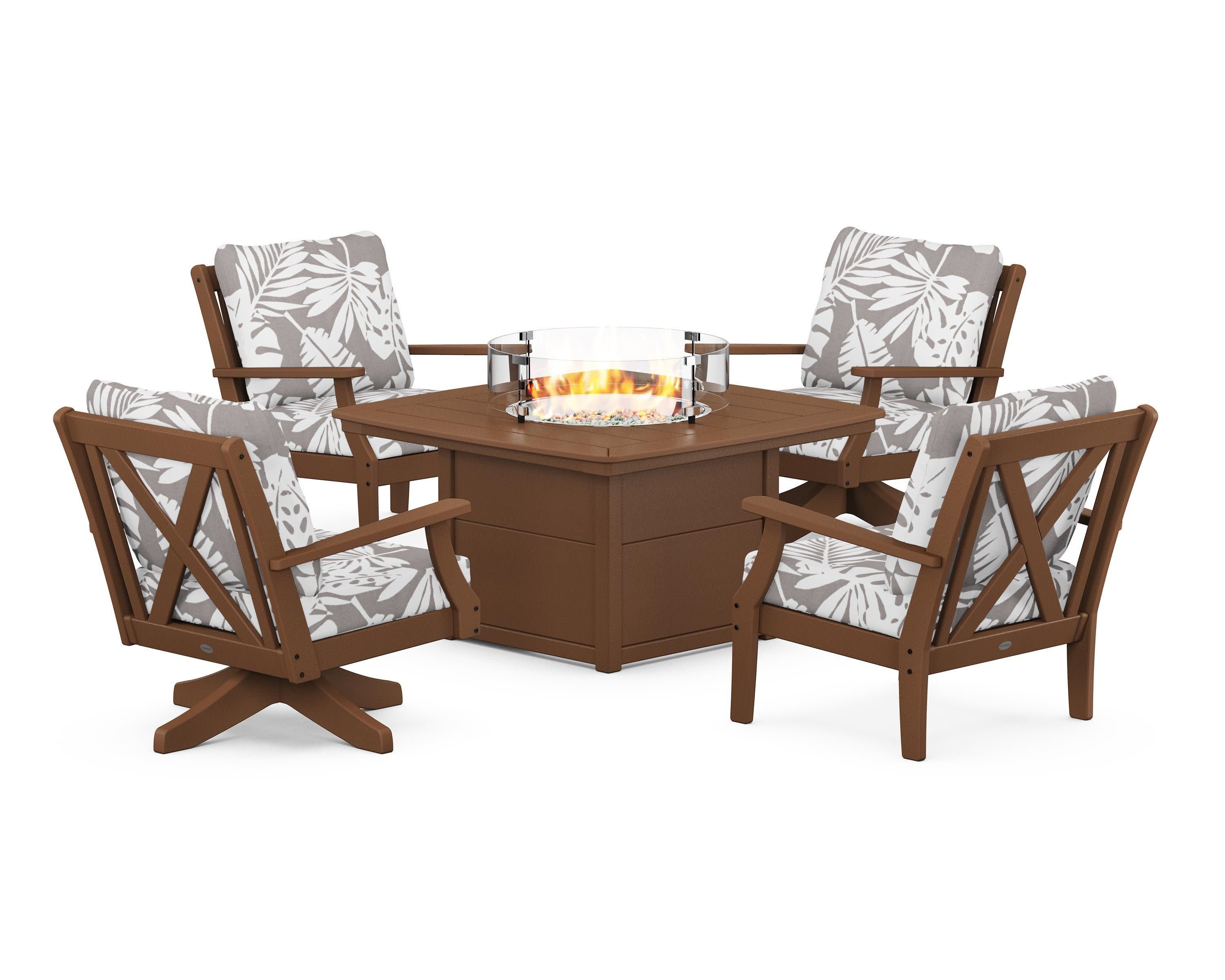 Braxton 5-Piece Deep Seating Set with Fire Table