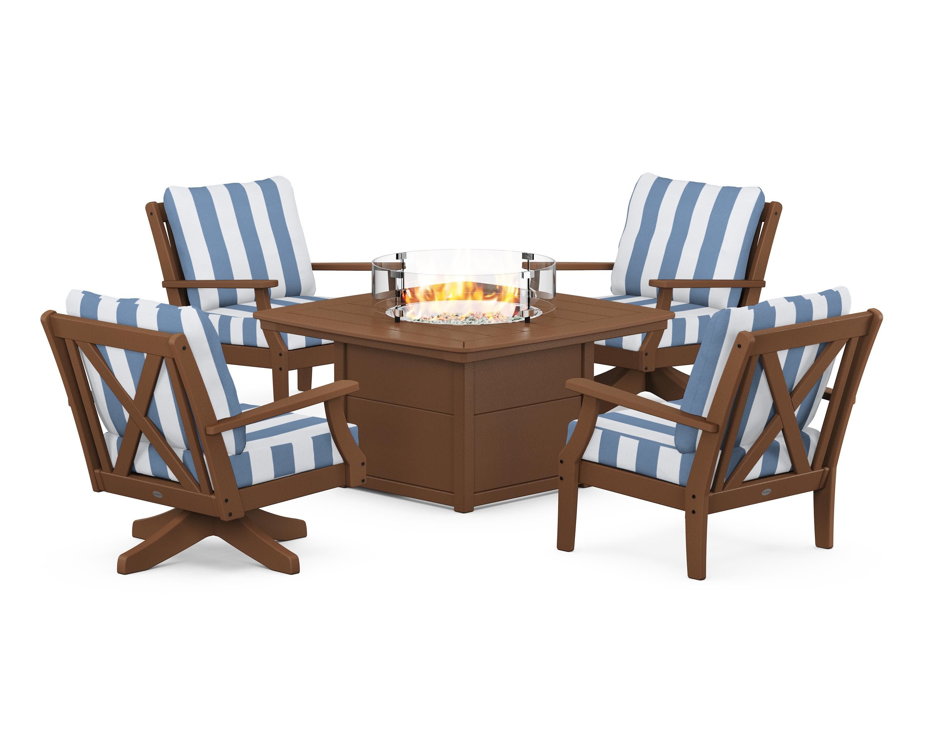 Braxton 5-Piece Deep Seating Set with Fire Table