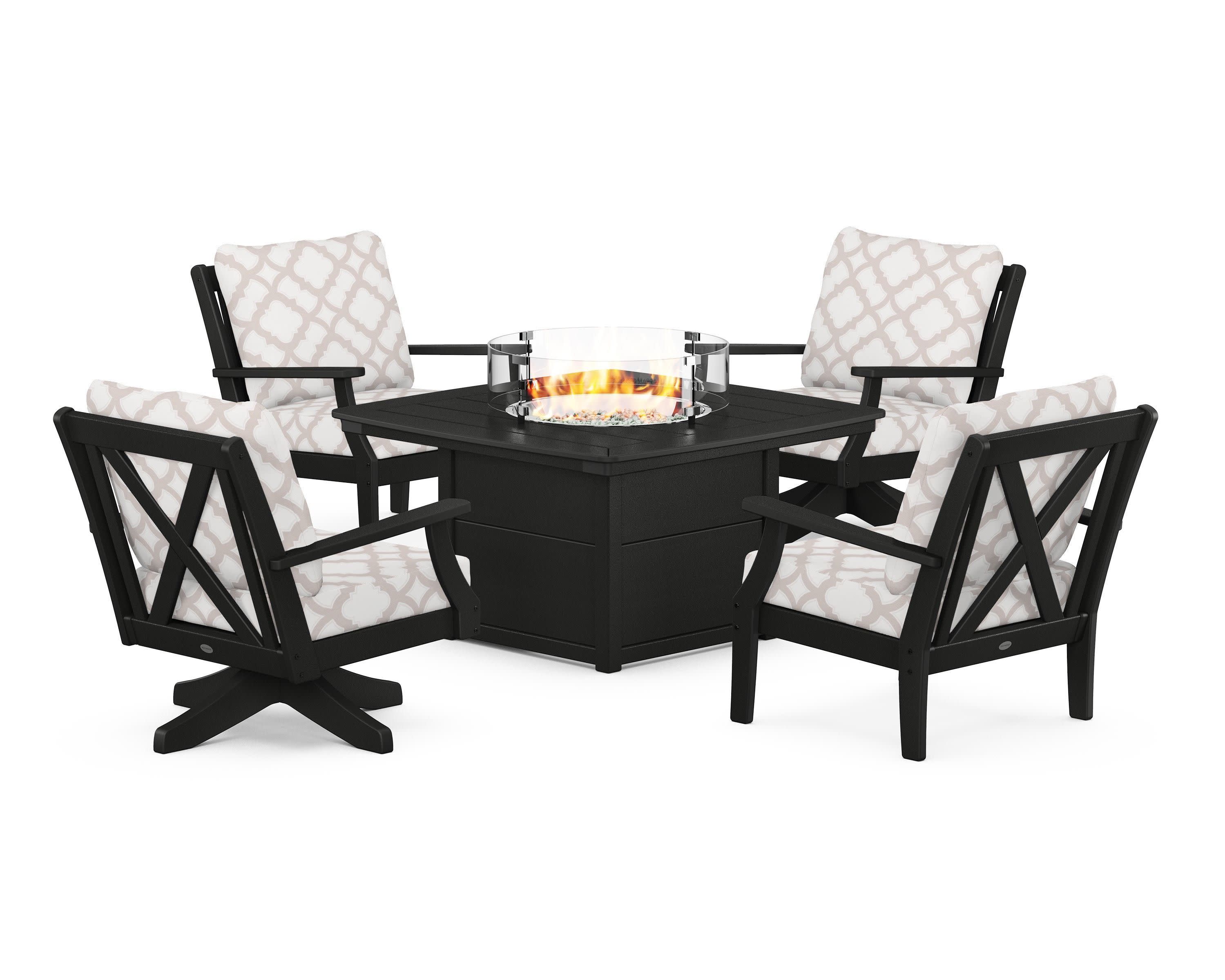 Braxton 5-Piece Deep Seating Set with Fire Table