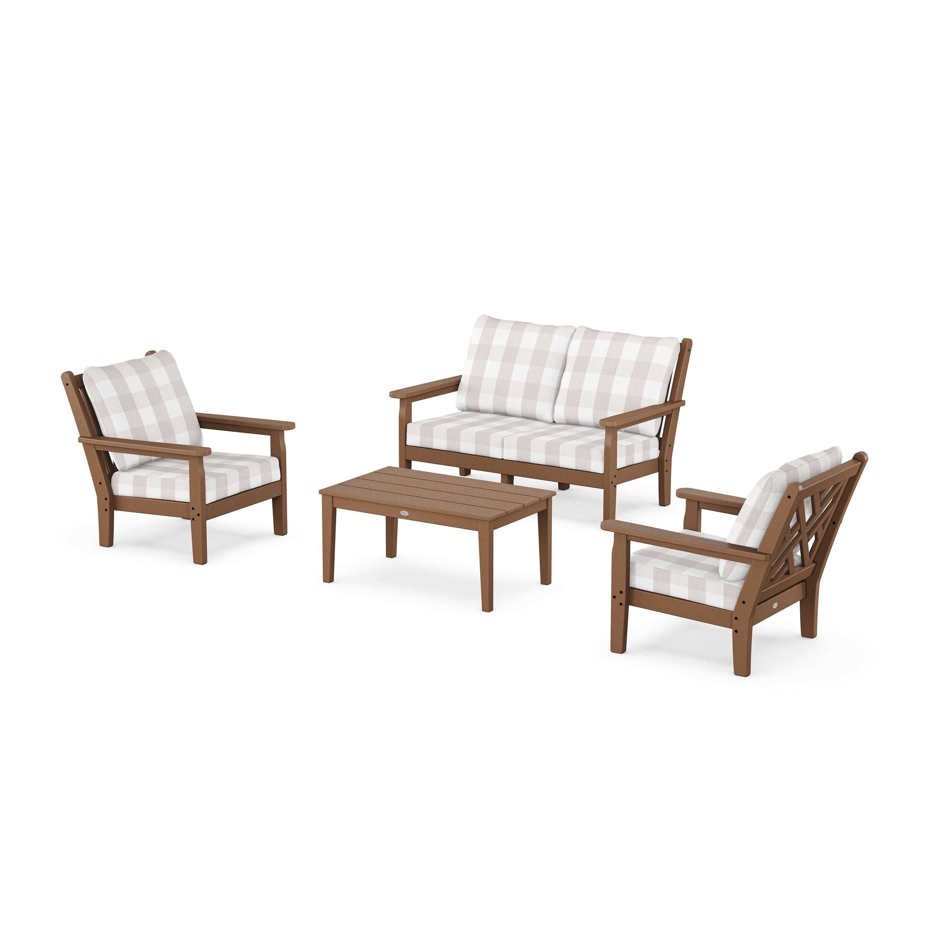 Chippendale 4-Piece Deep Seating Set with Loveseat