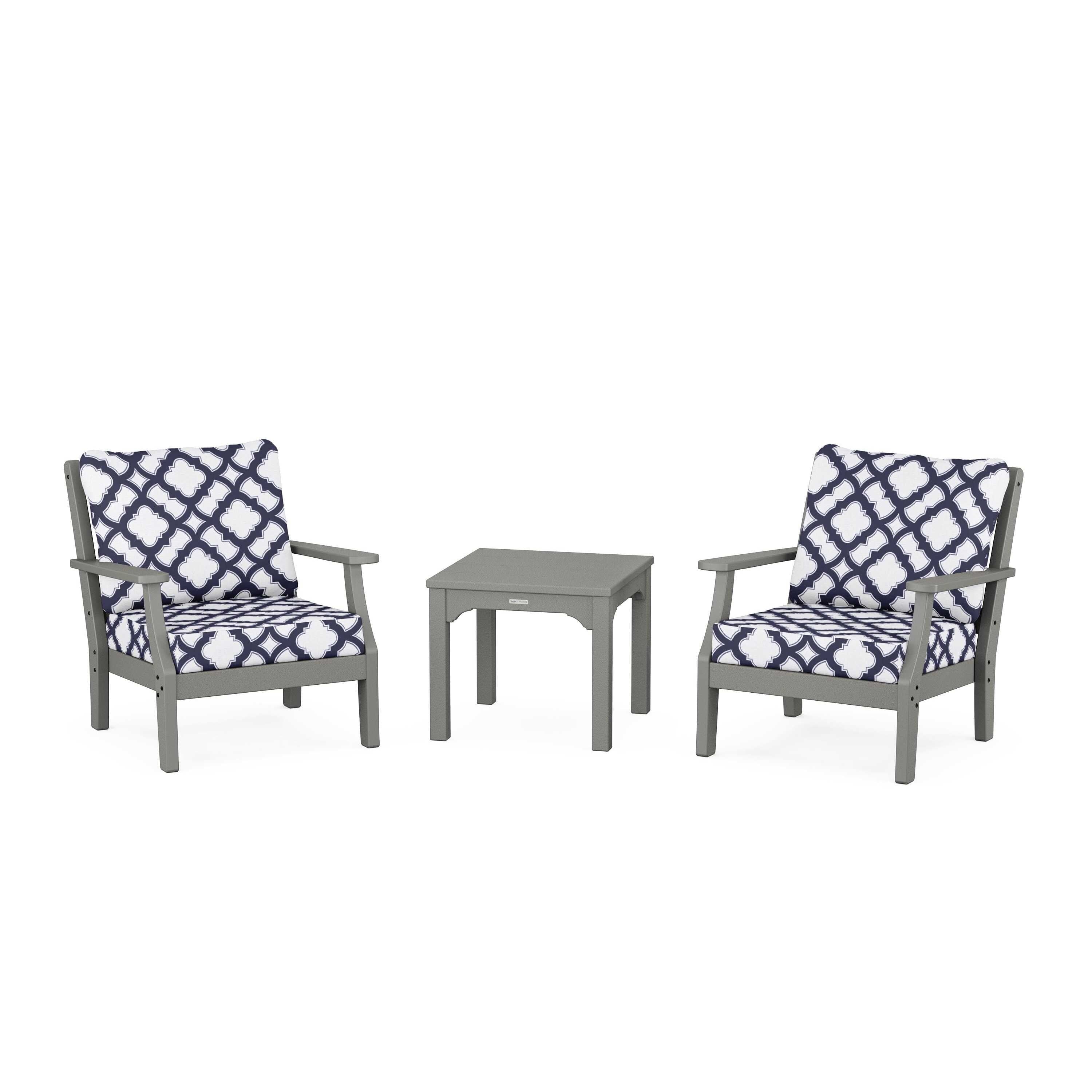 Chinoiserie 3-Piece Deep Seating Set