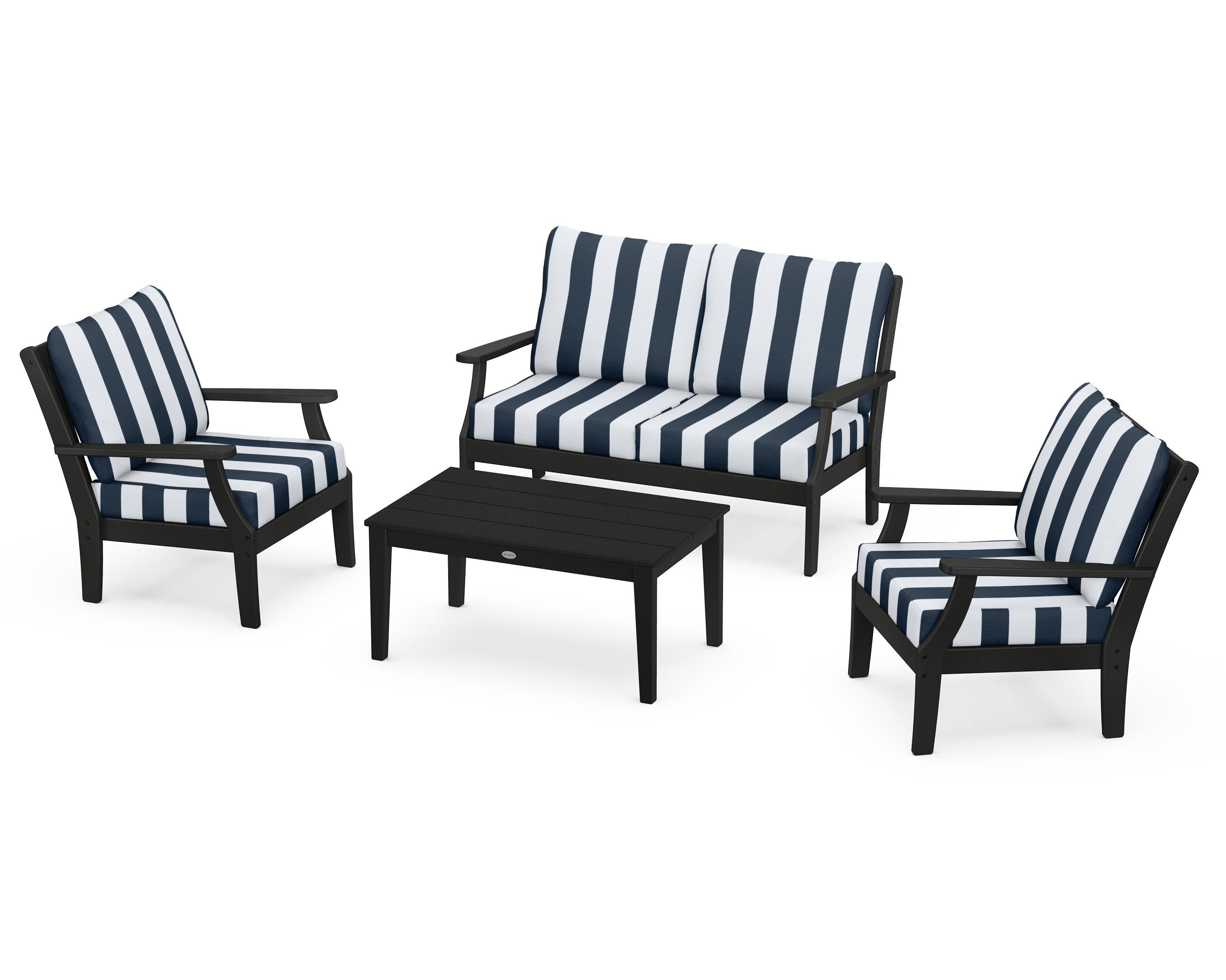Braxton 4-Piece Deep Seating Chair Set