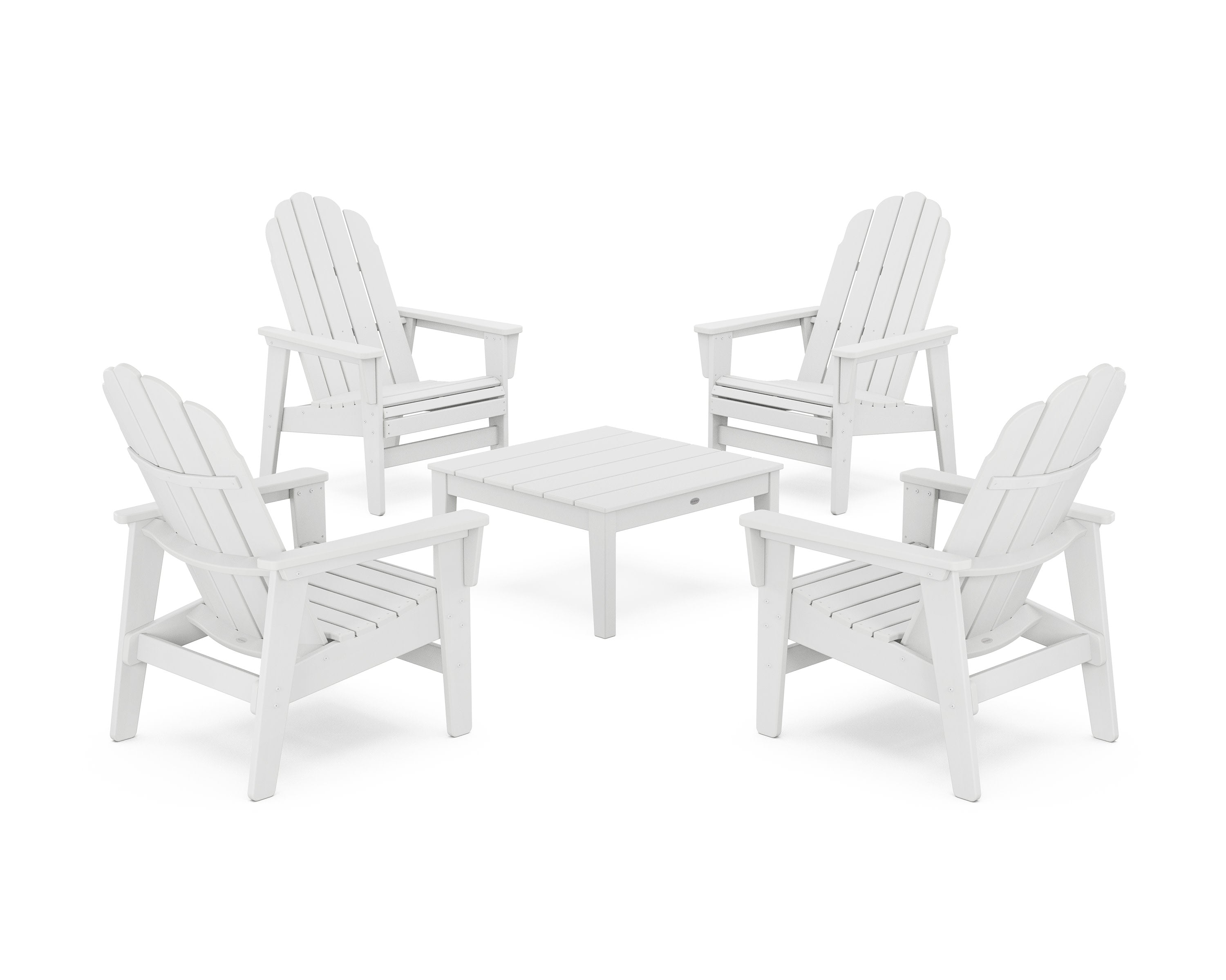 5-Piece Vineyard Grand Upright Adirondack Chair Conversation Group