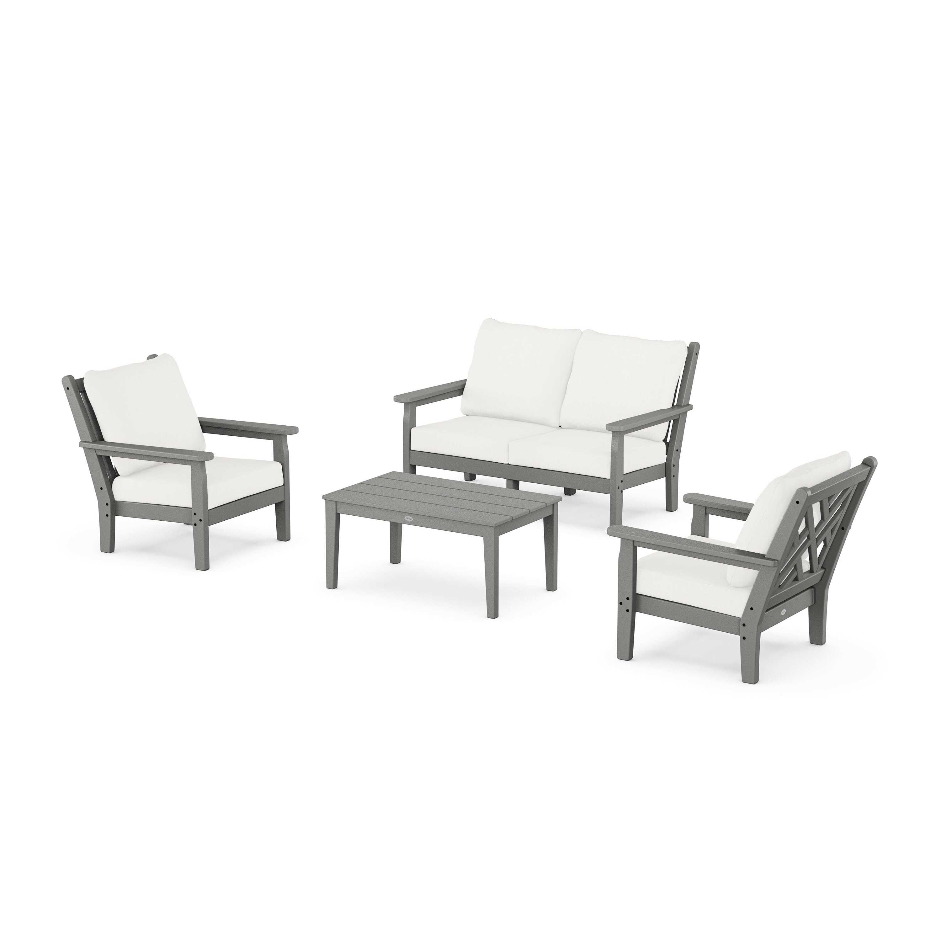 Chippendale 4-Piece Deep Seating Set with Loveseat