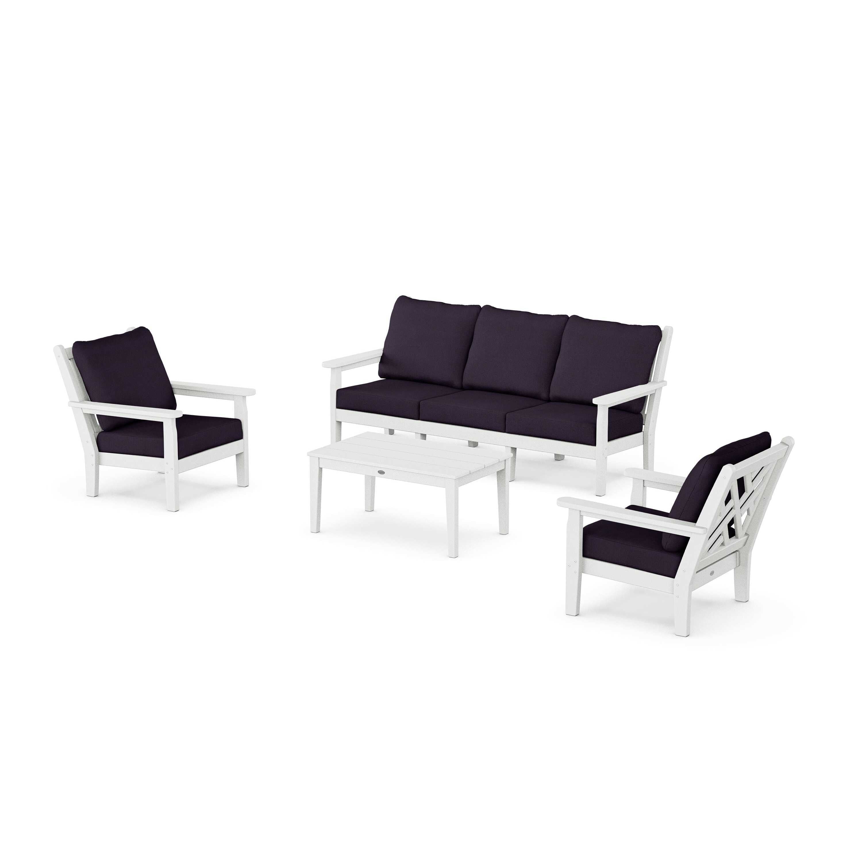Chippendale 4-Piece Deep Seating Set with Sofa