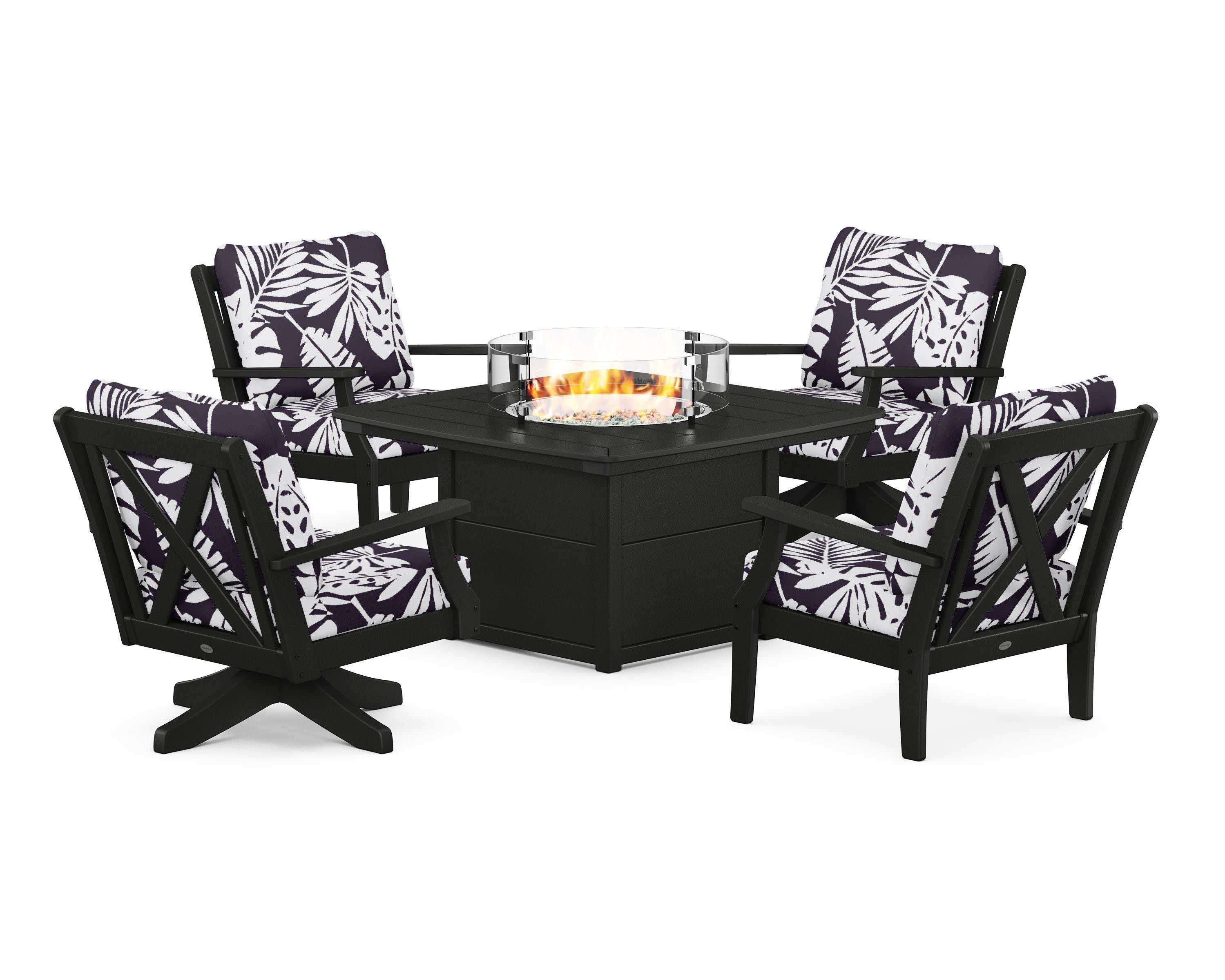 Braxton 5-Piece Deep Seating Set with Fire Table