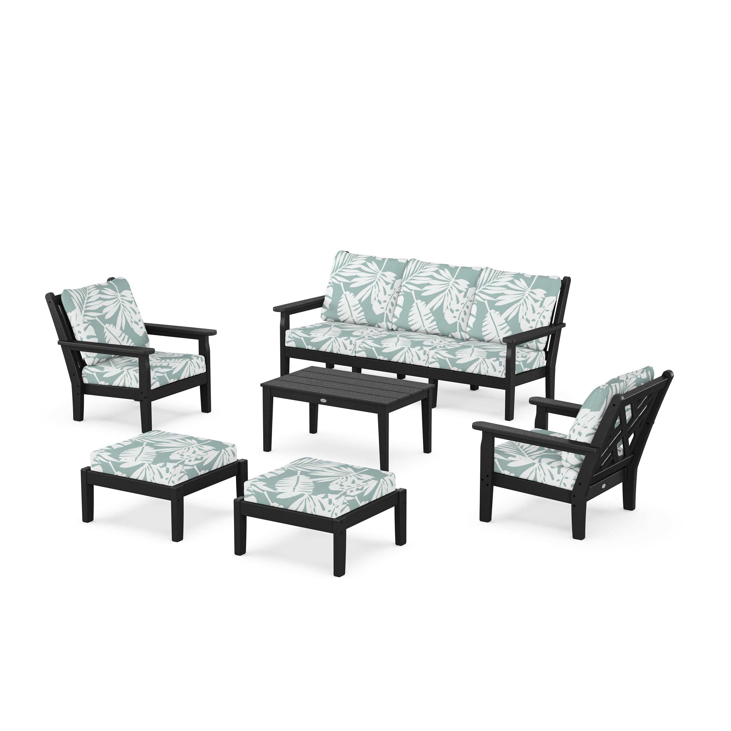 Chippendale 6-Piece Lounge Sofa Set