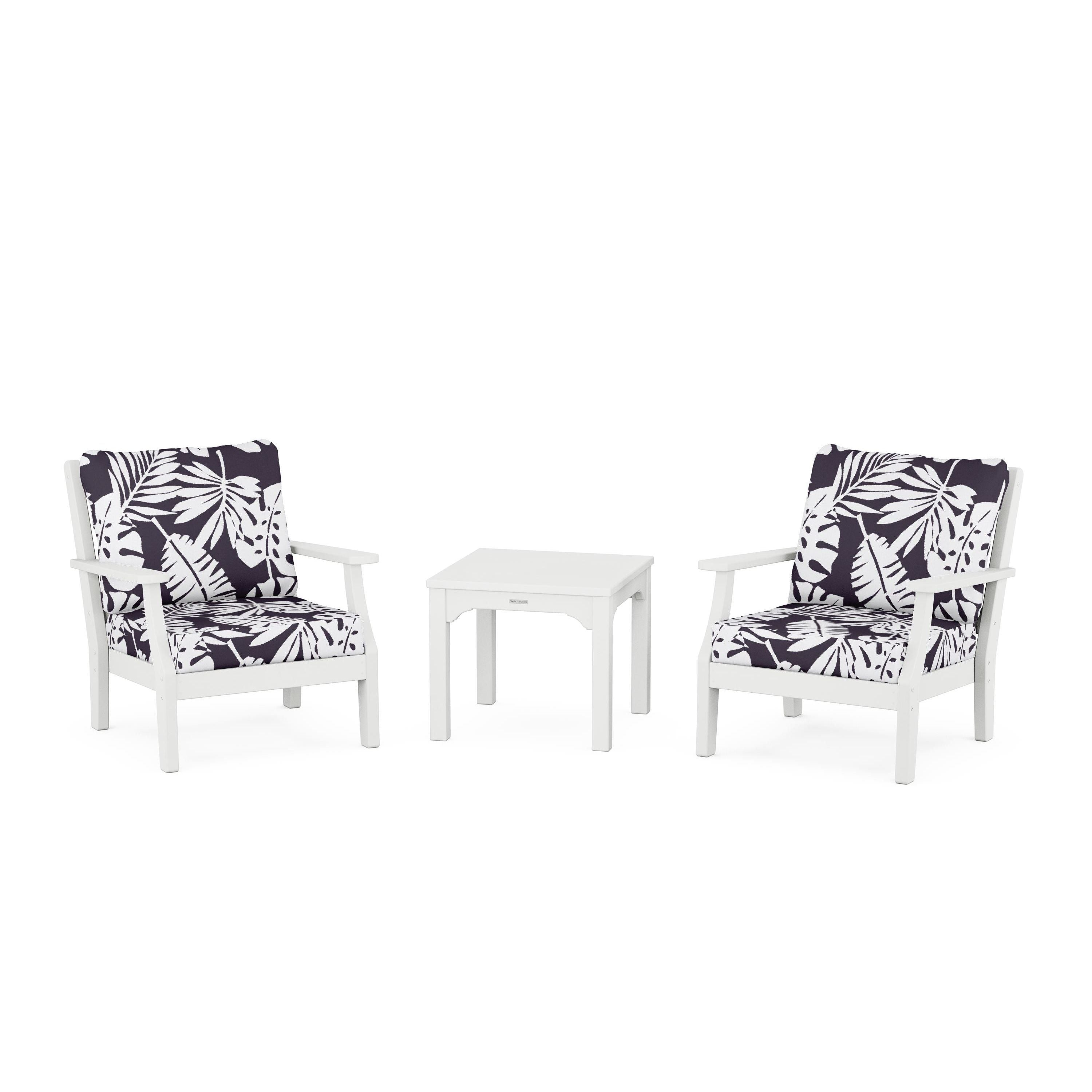 Chinoiserie 3-Piece Deep Seating Set