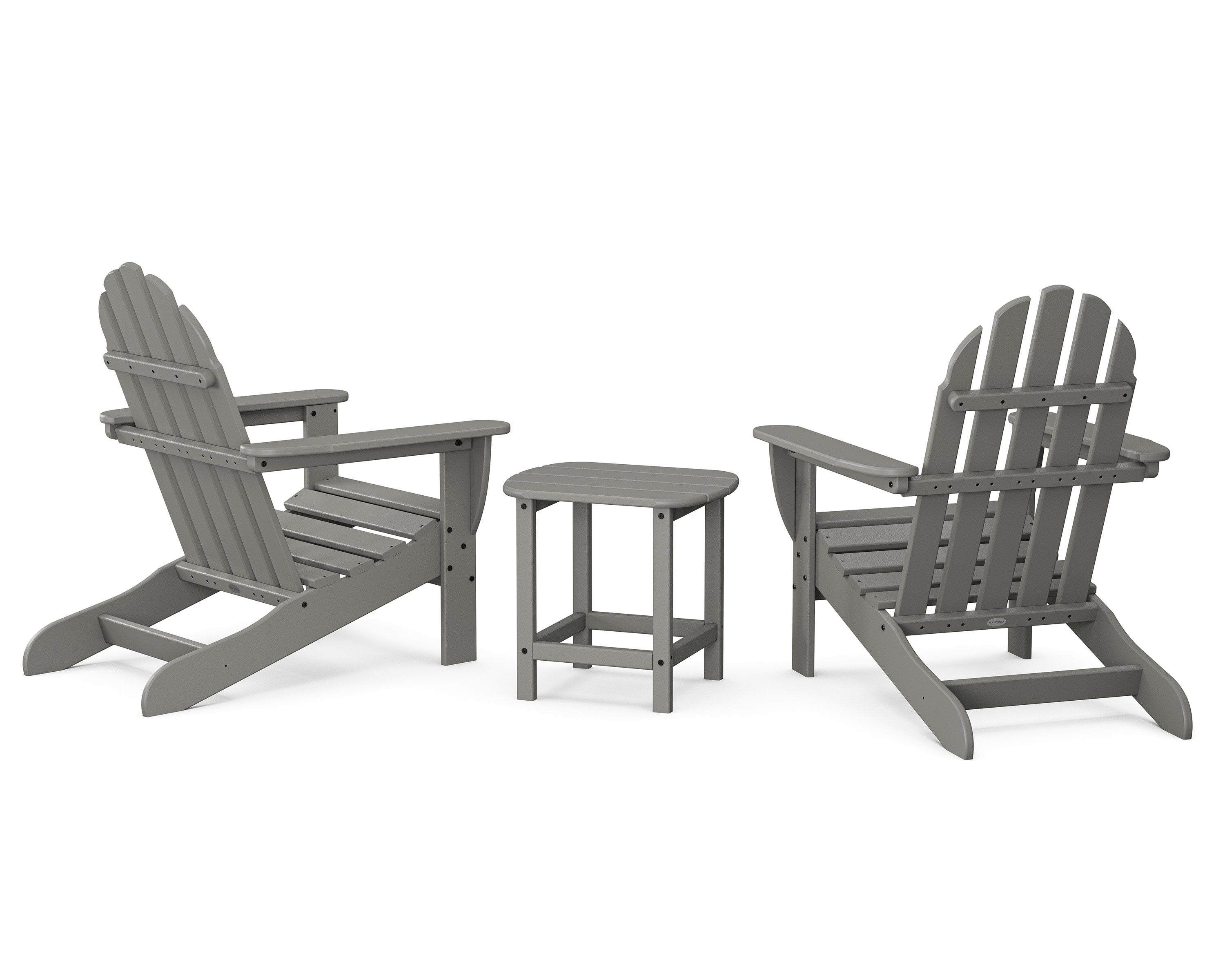 Classic Adirondack 3-Piece Set with South Beach 18" Side Table