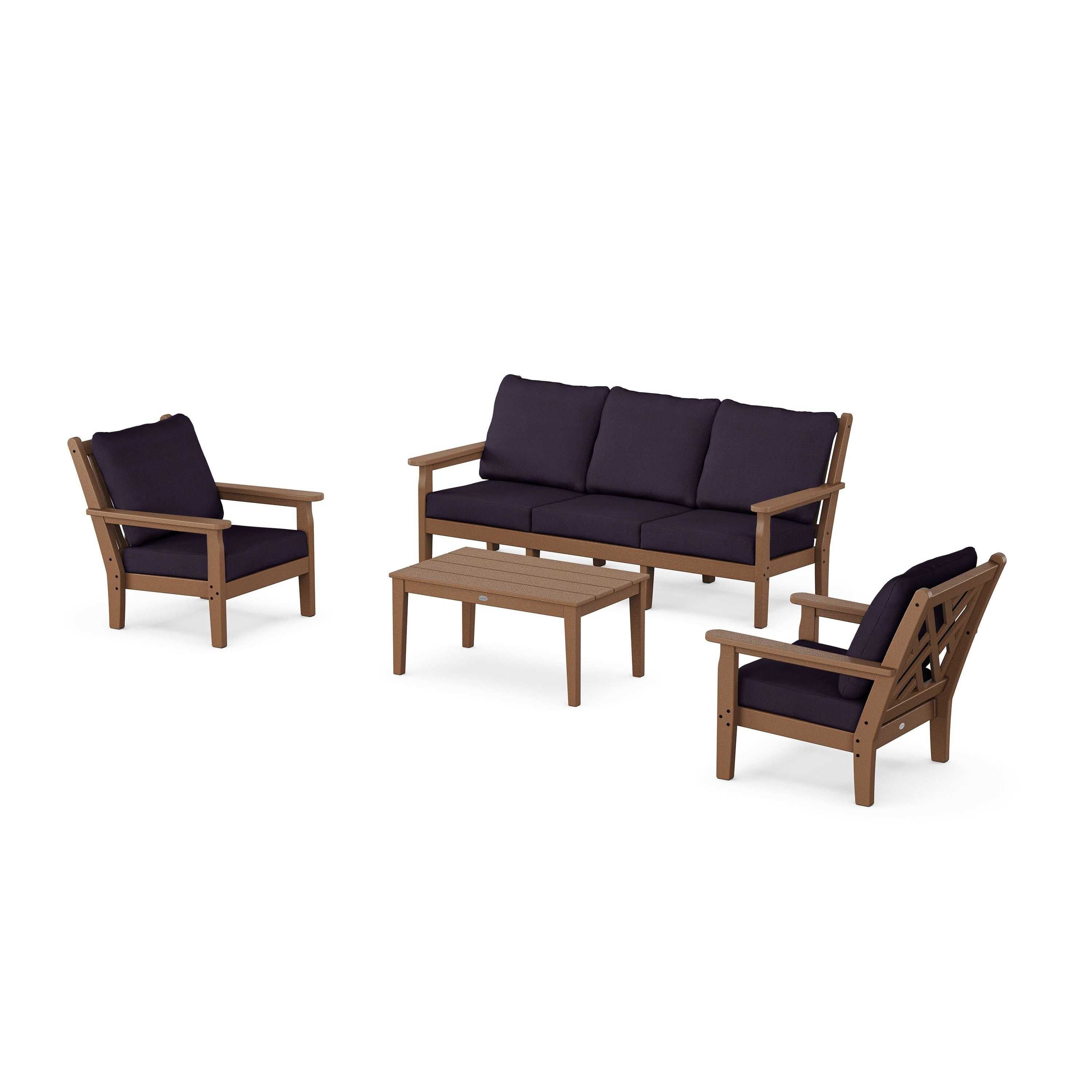 Chippendale 4-Piece Deep Seating Set with Sofa