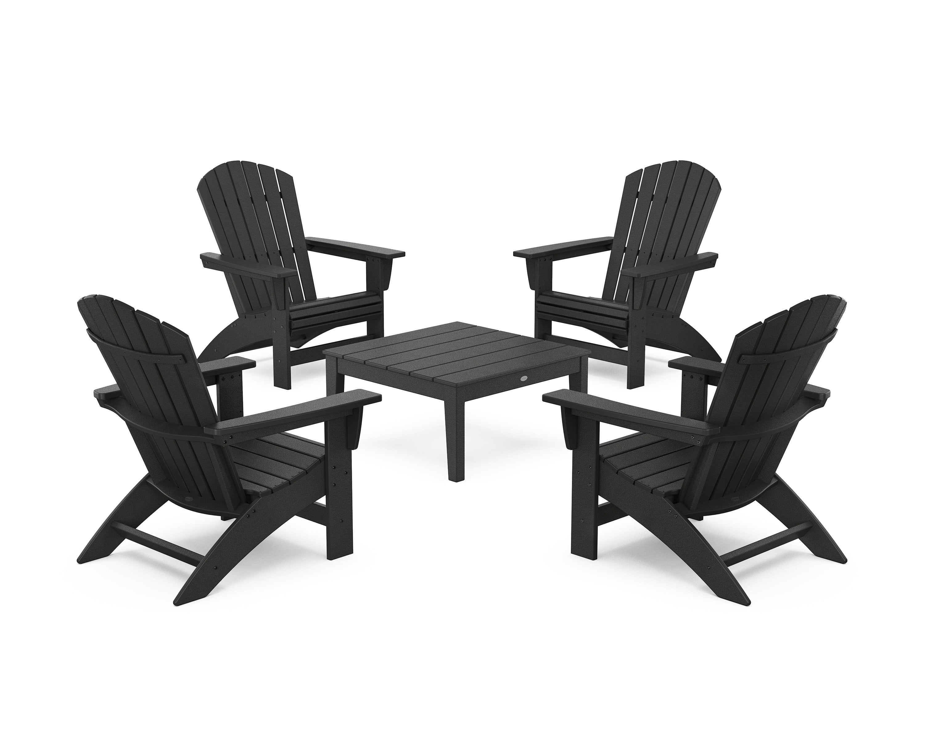 5-Piece Nautical Grand Adirondack Chair Conversation Group