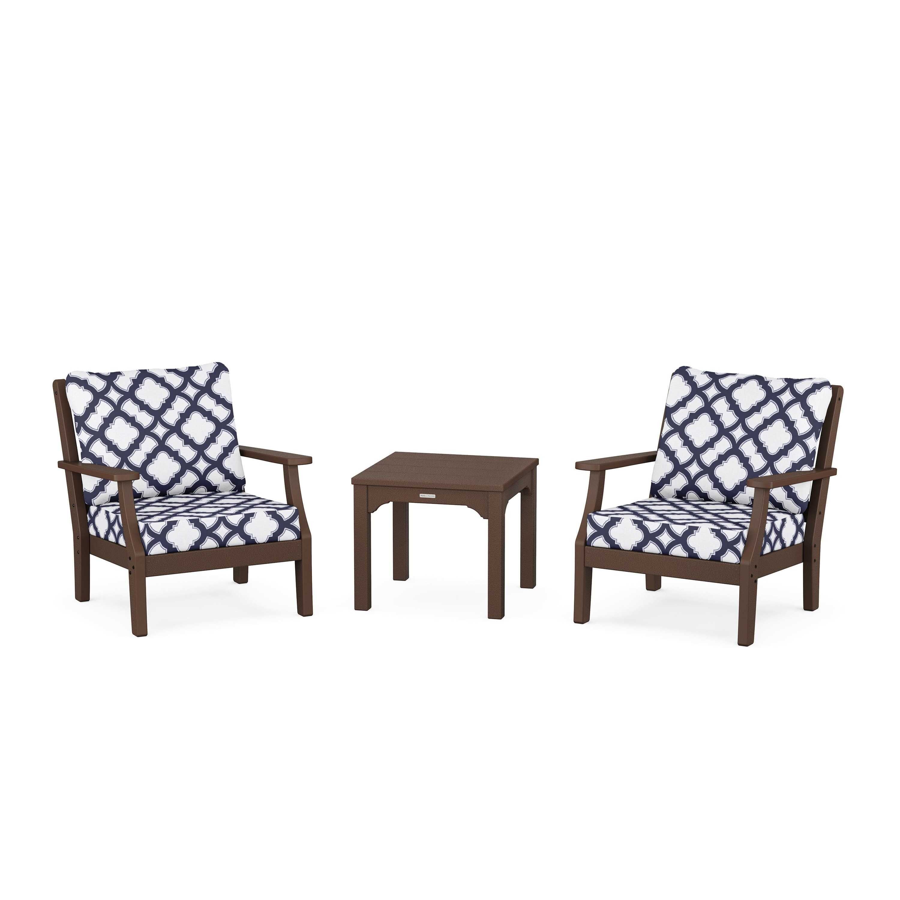 Chinoiserie 3-Piece Deep Seating Set