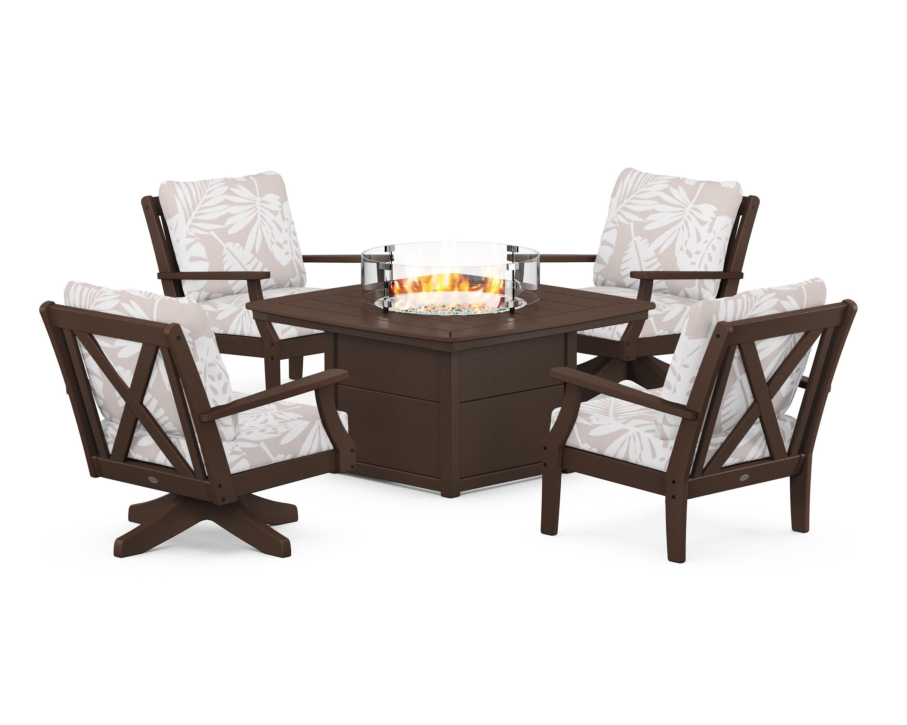 Braxton 5-Piece Deep Seating Set with Fire Table