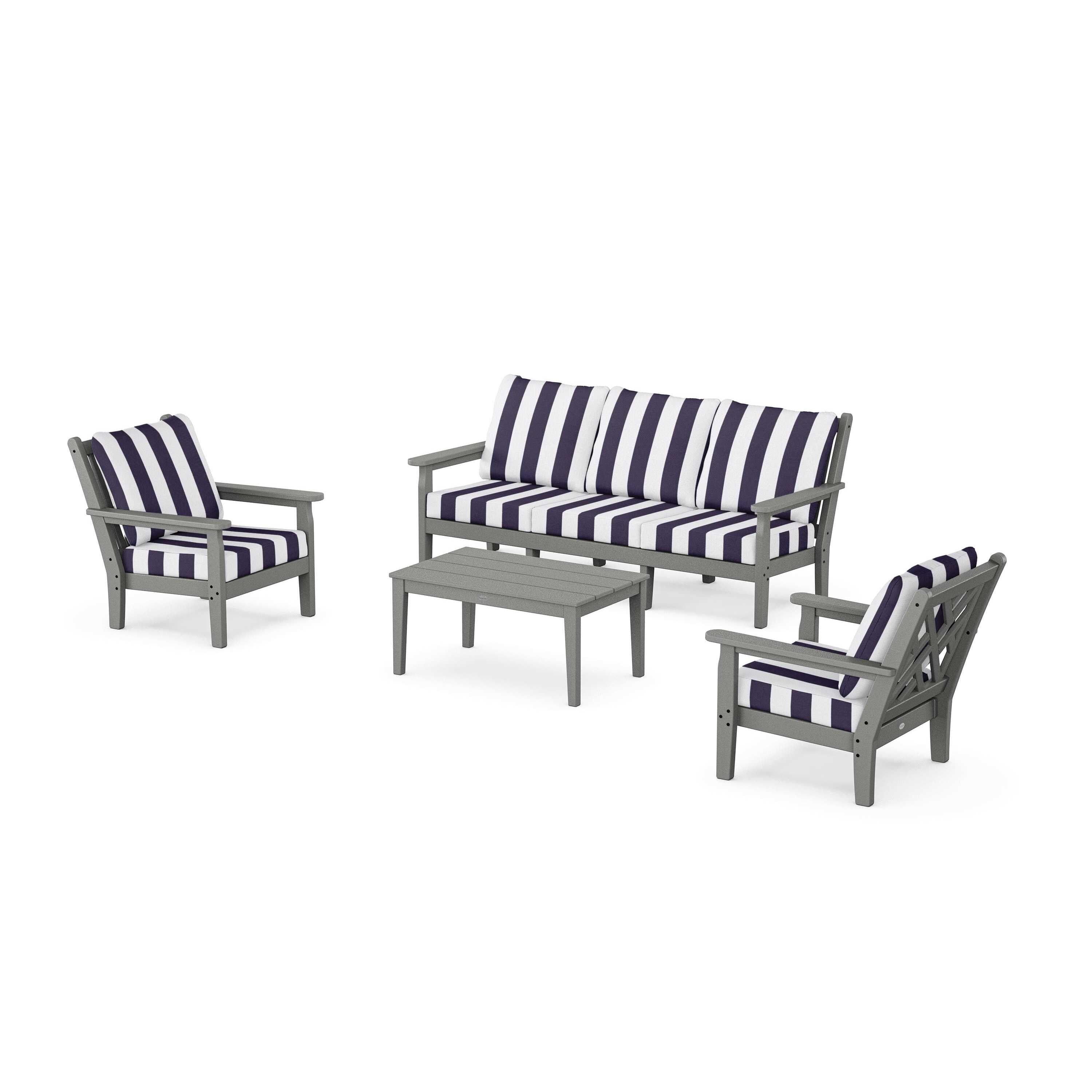 Chippendale 4-Piece Deep Seating Set with Sofa