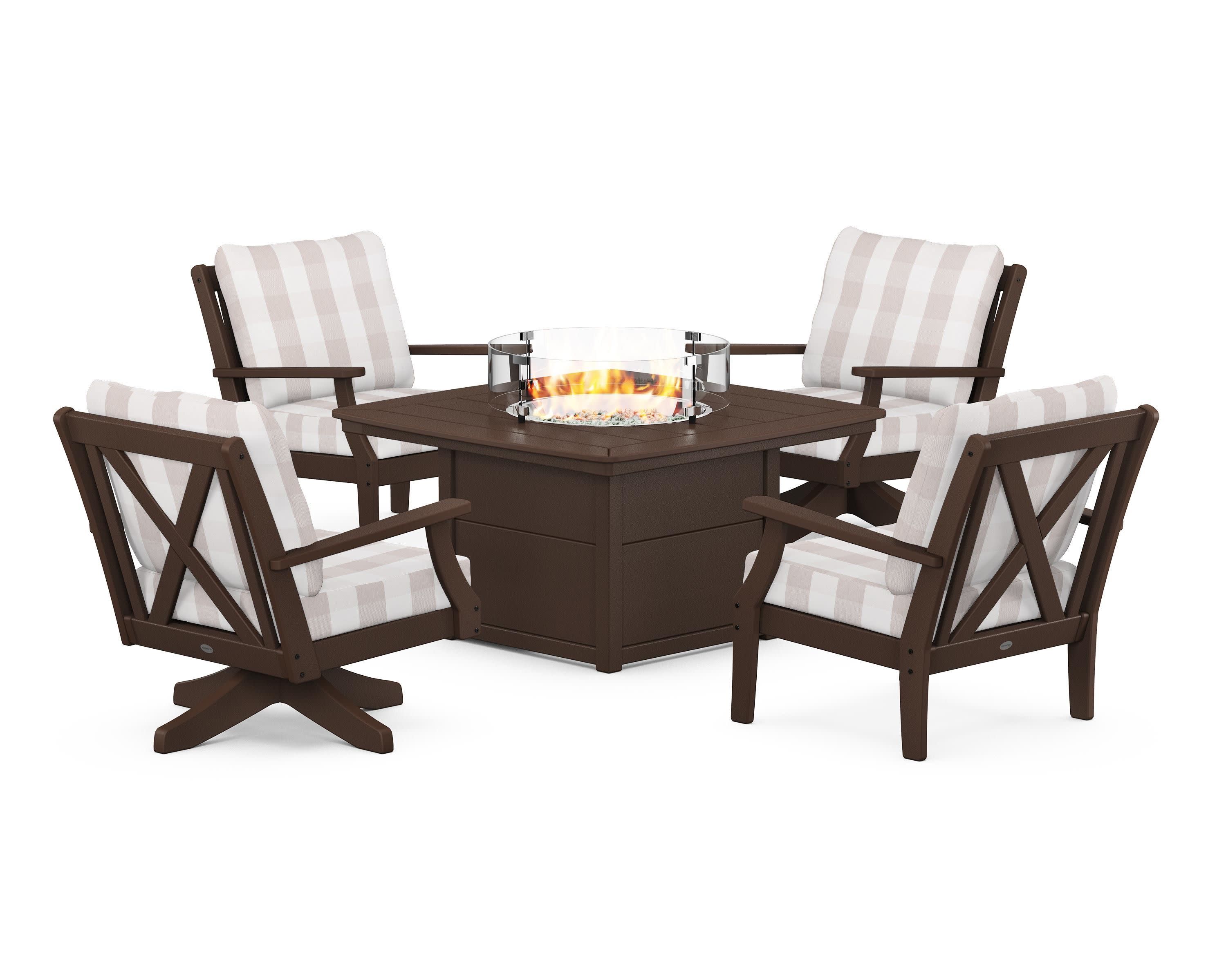 Braxton 5-Piece Deep Seating Set with Fire Table