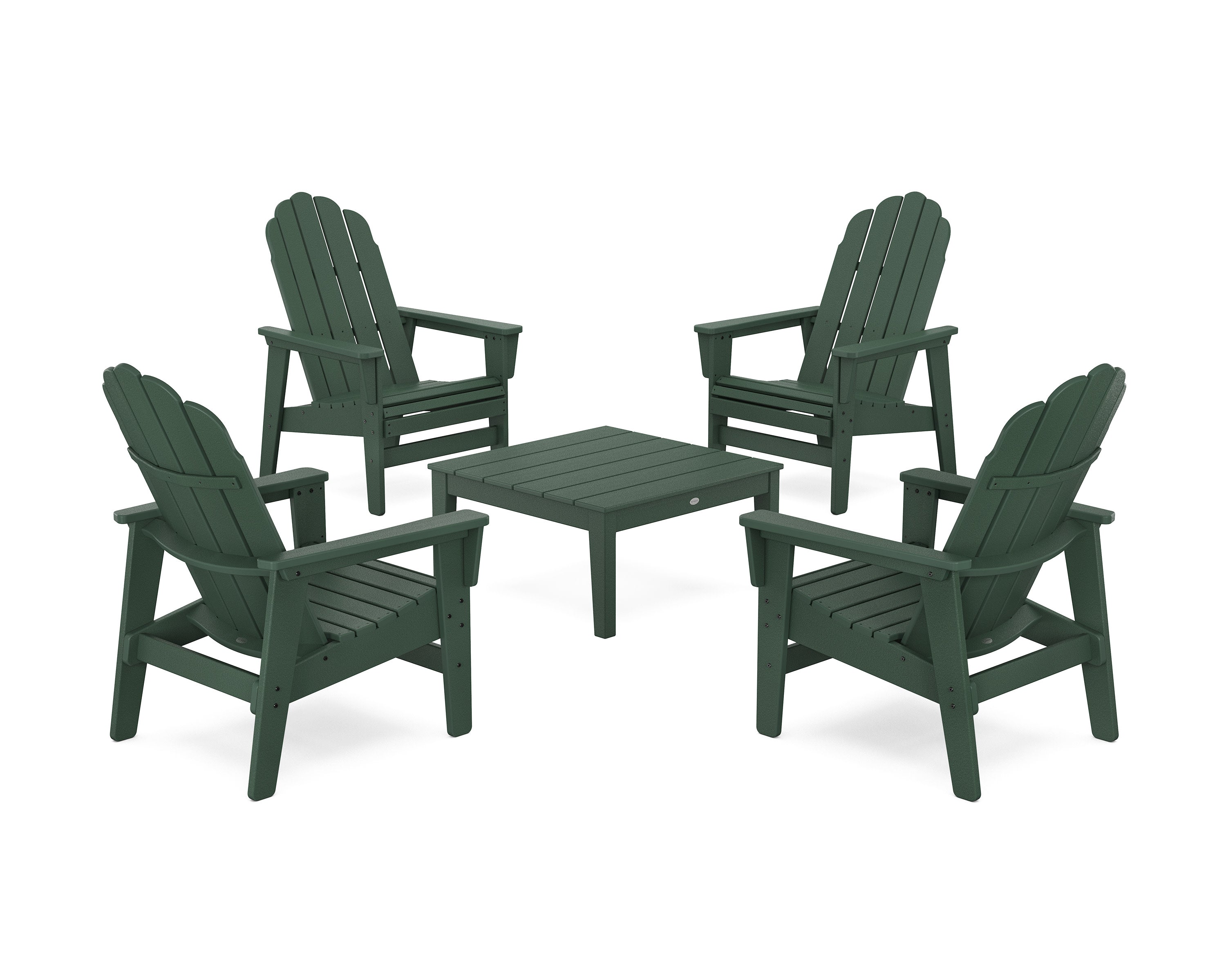 5-Piece Vineyard Grand Upright Adirondack Chair Conversation Group