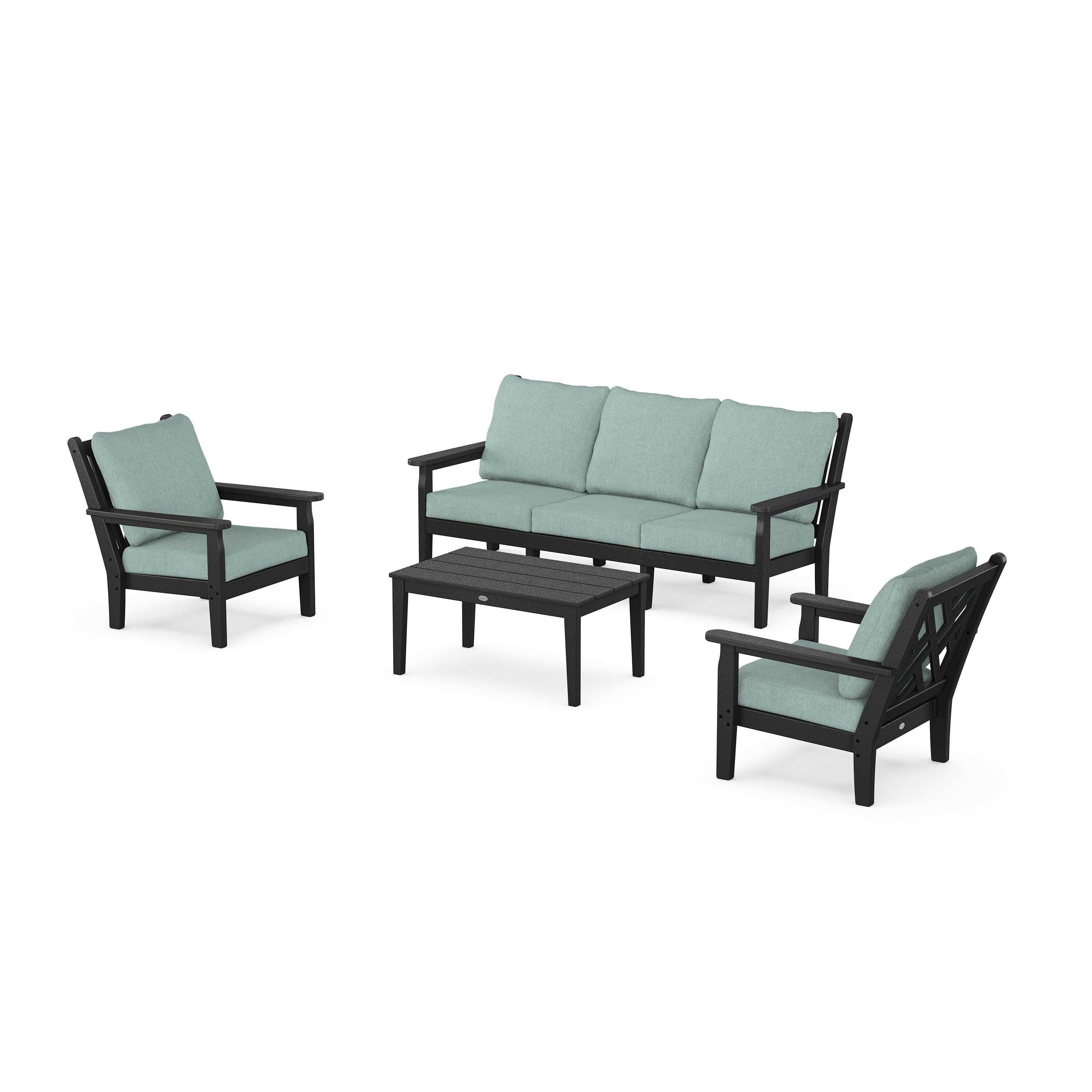 Chippendale 4-Piece Deep Seating Set with Sofa