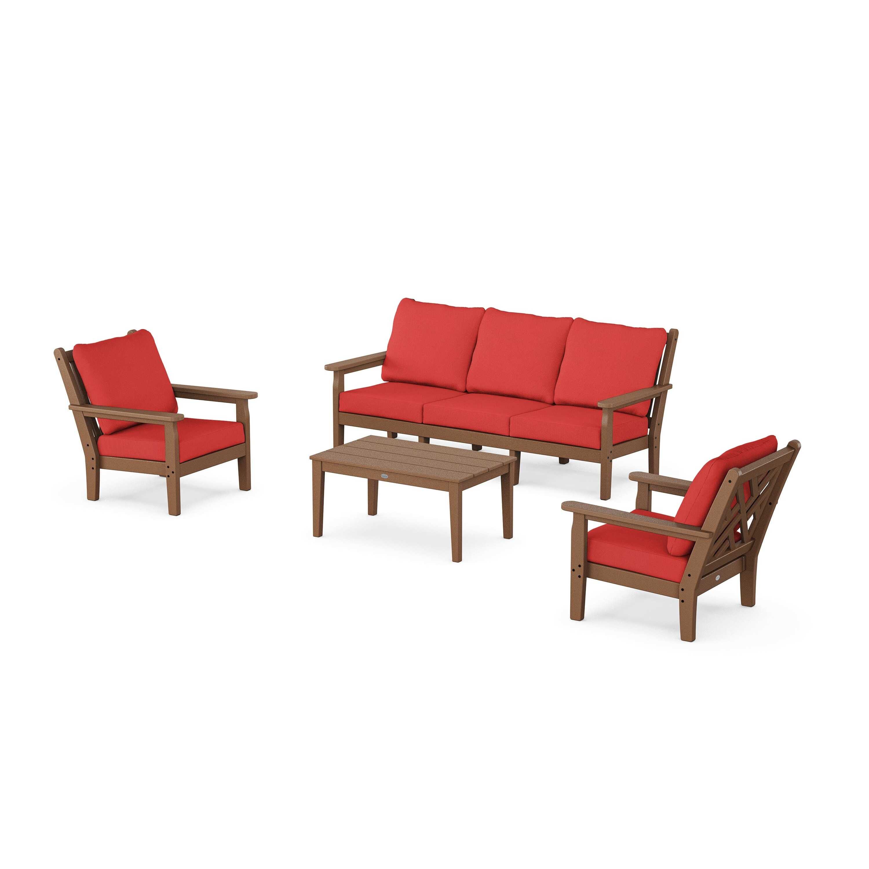 Chippendale 4-Piece Deep Seating Set with Sofa