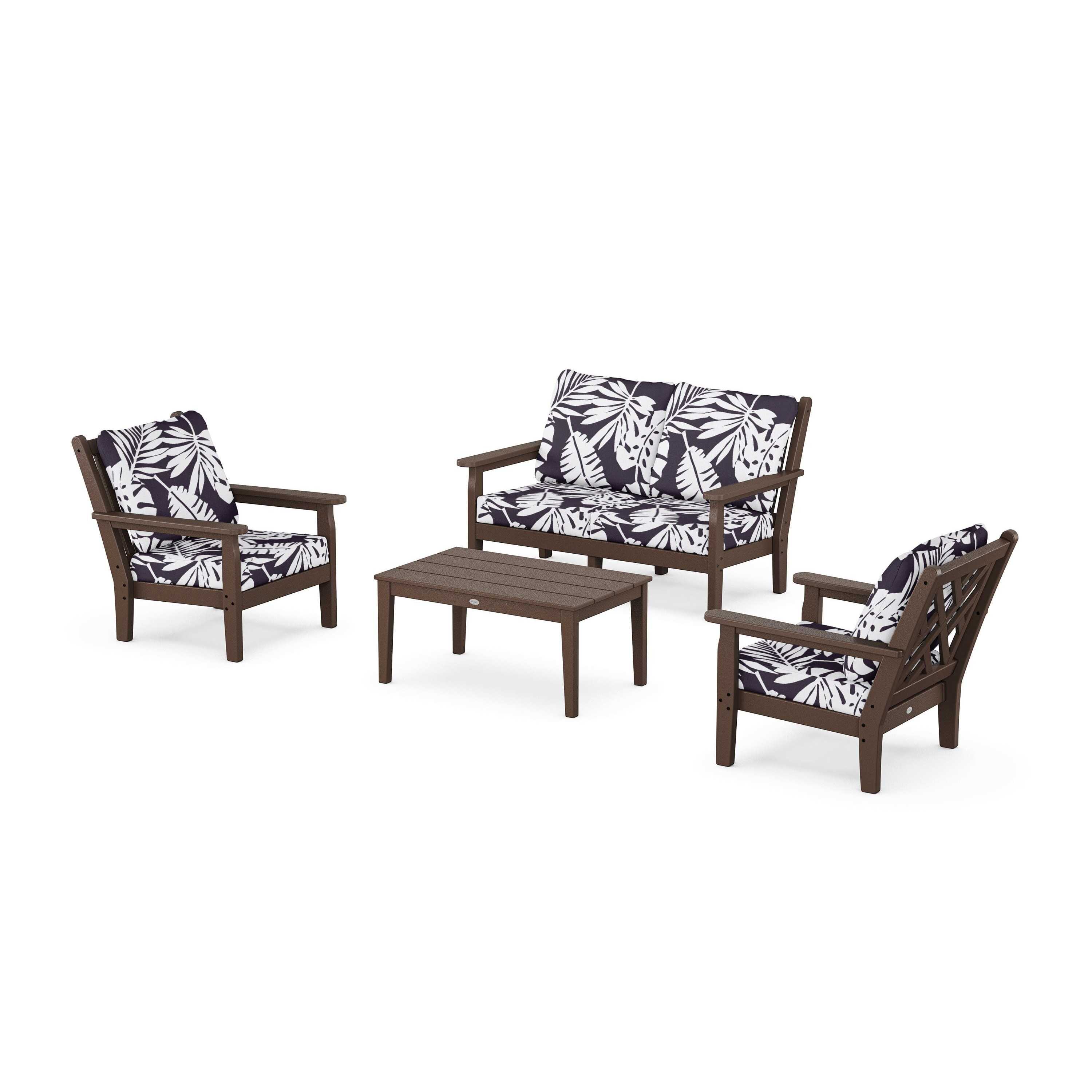 Chippendale 4-Piece Deep Seating Set with Loveseat