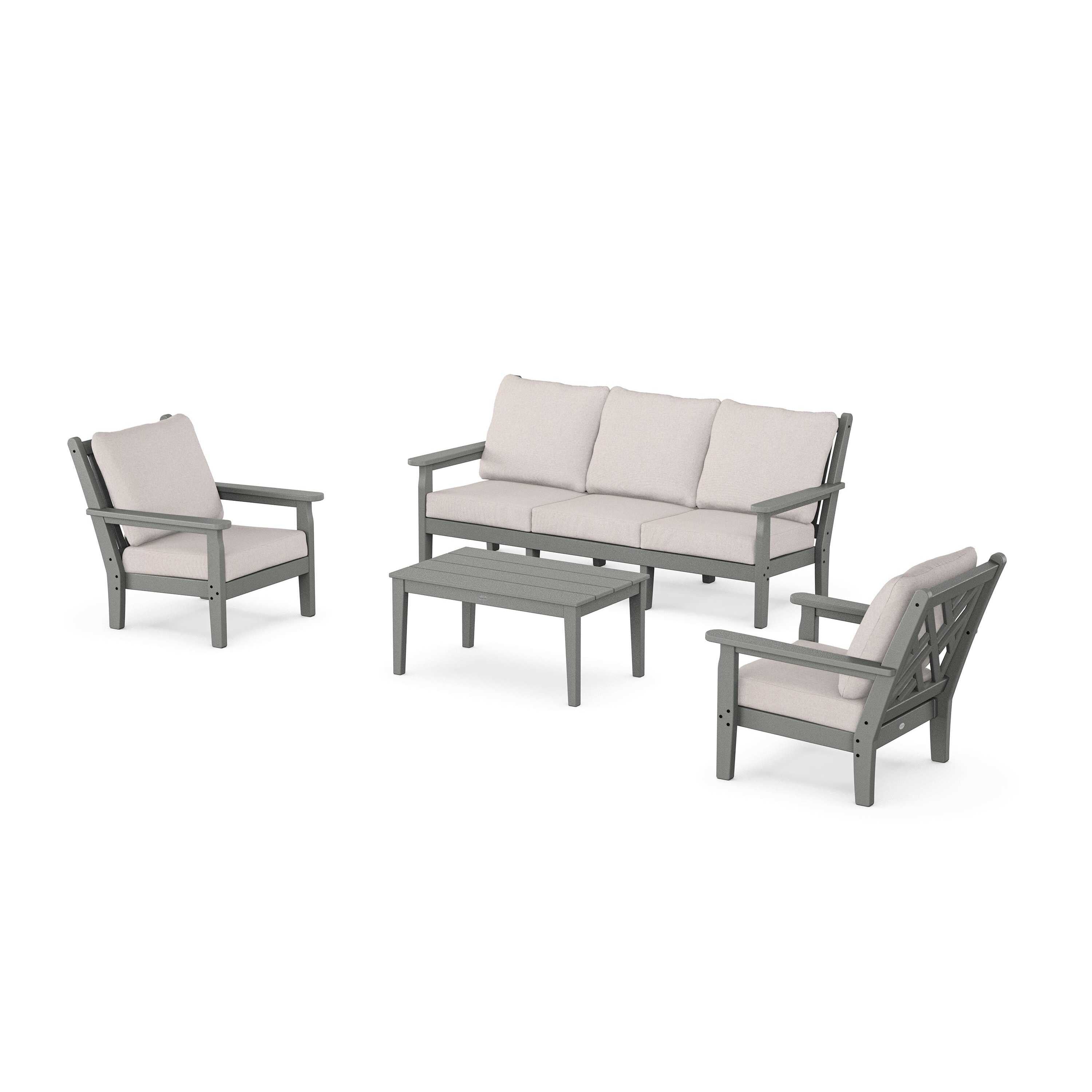 Chippendale 4-Piece Deep Seating Set with Sofa