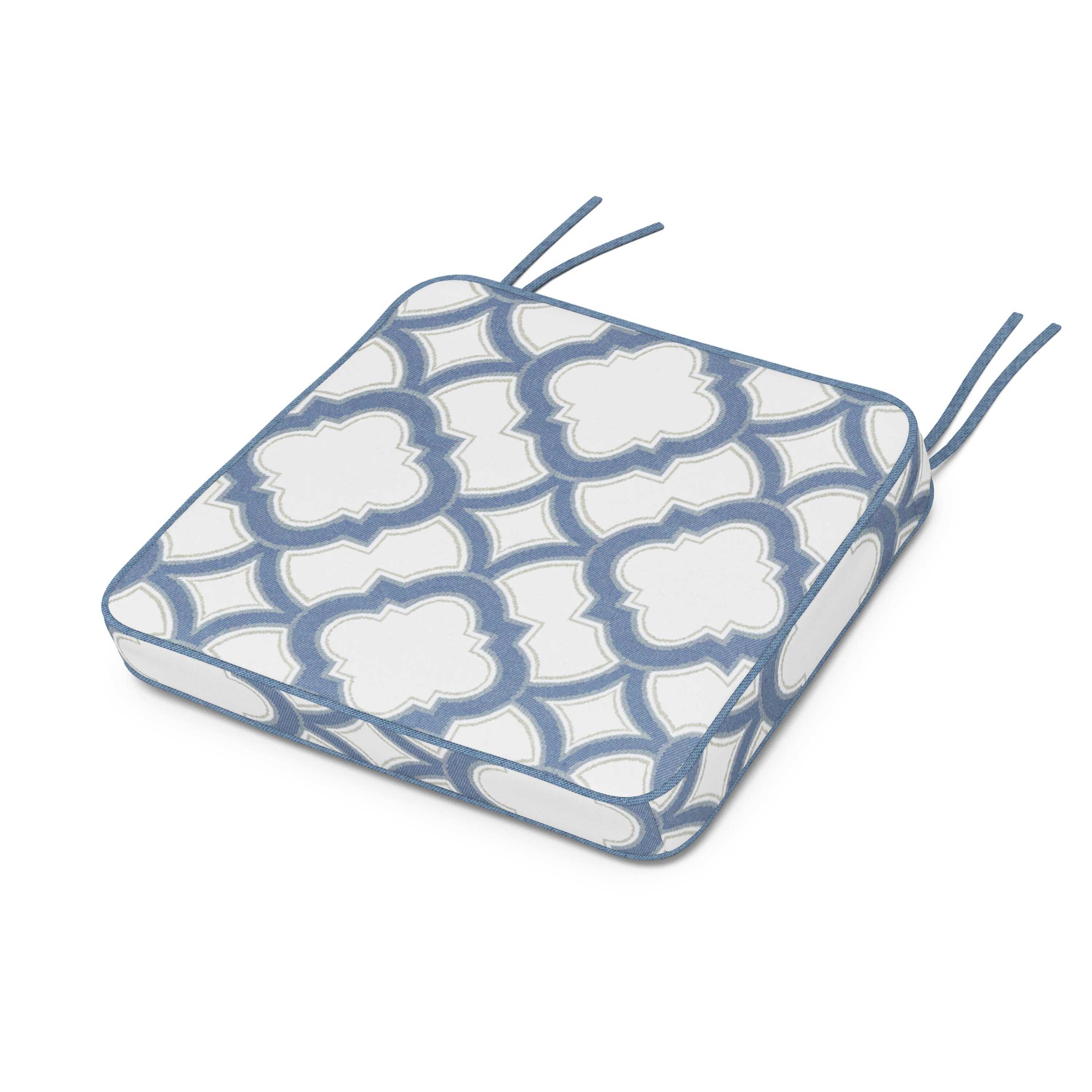 Chinoiserie Arm Chair Seat Cushion