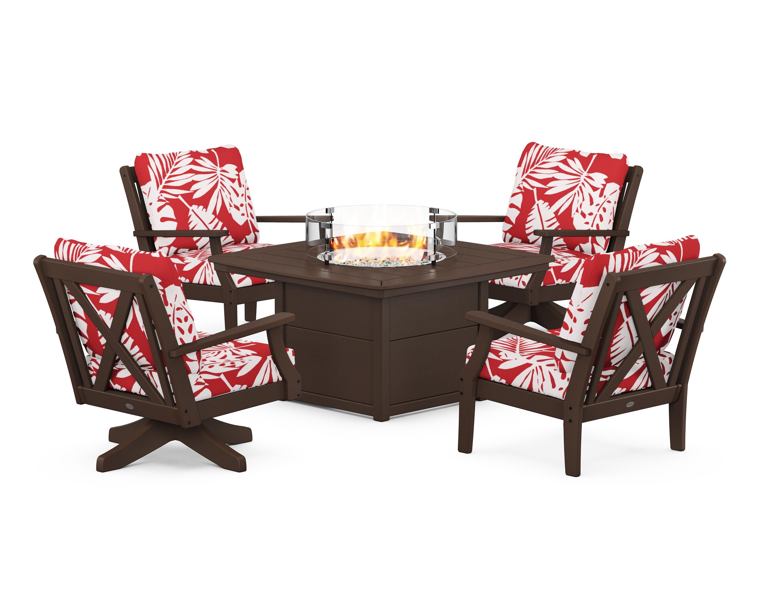 Braxton 5-Piece Deep Seating Set with Fire Table