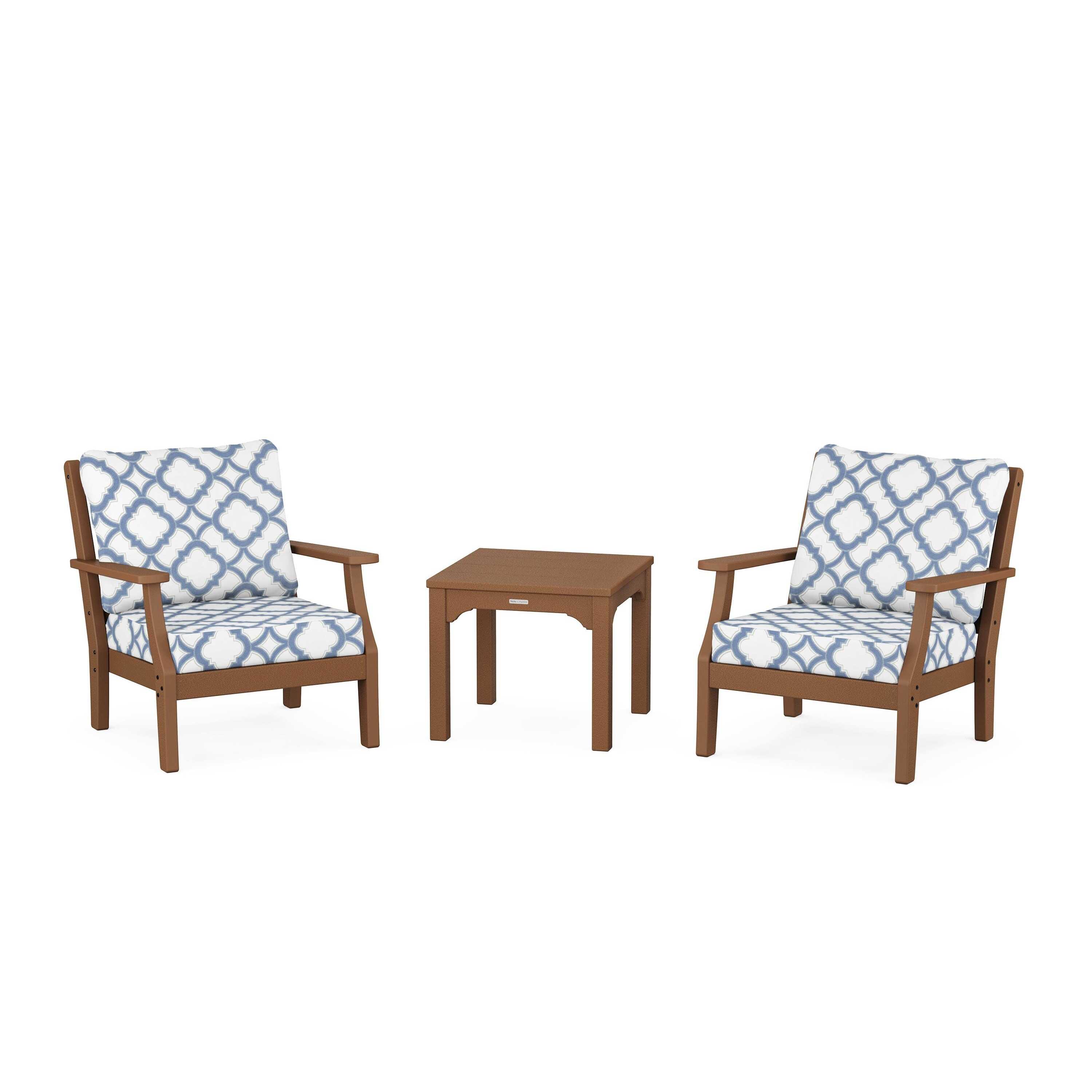 Chinoiserie 3-Piece Deep Seating Set
