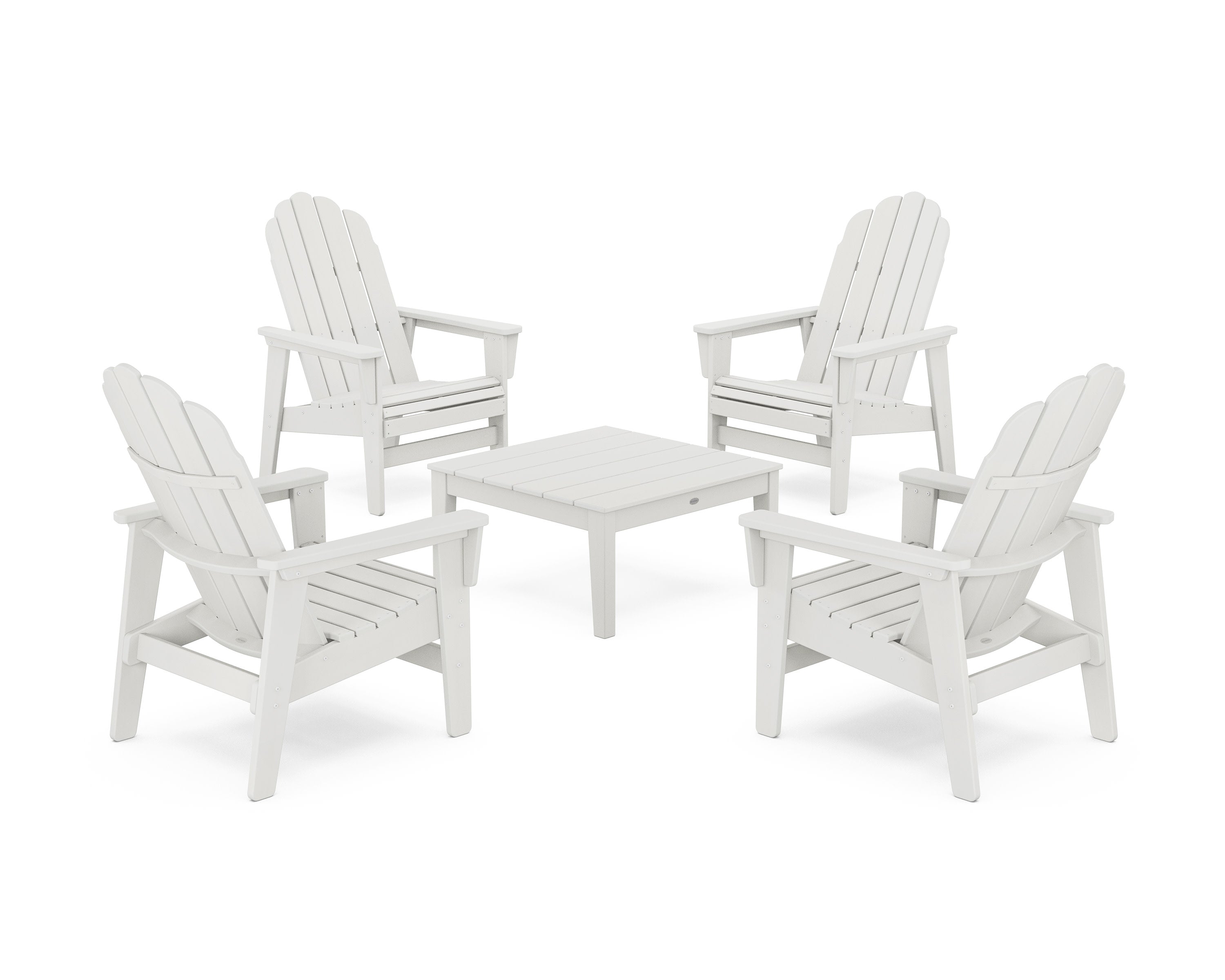 5-Piece Vineyard Grand Upright Adirondack Chair Conversation Group