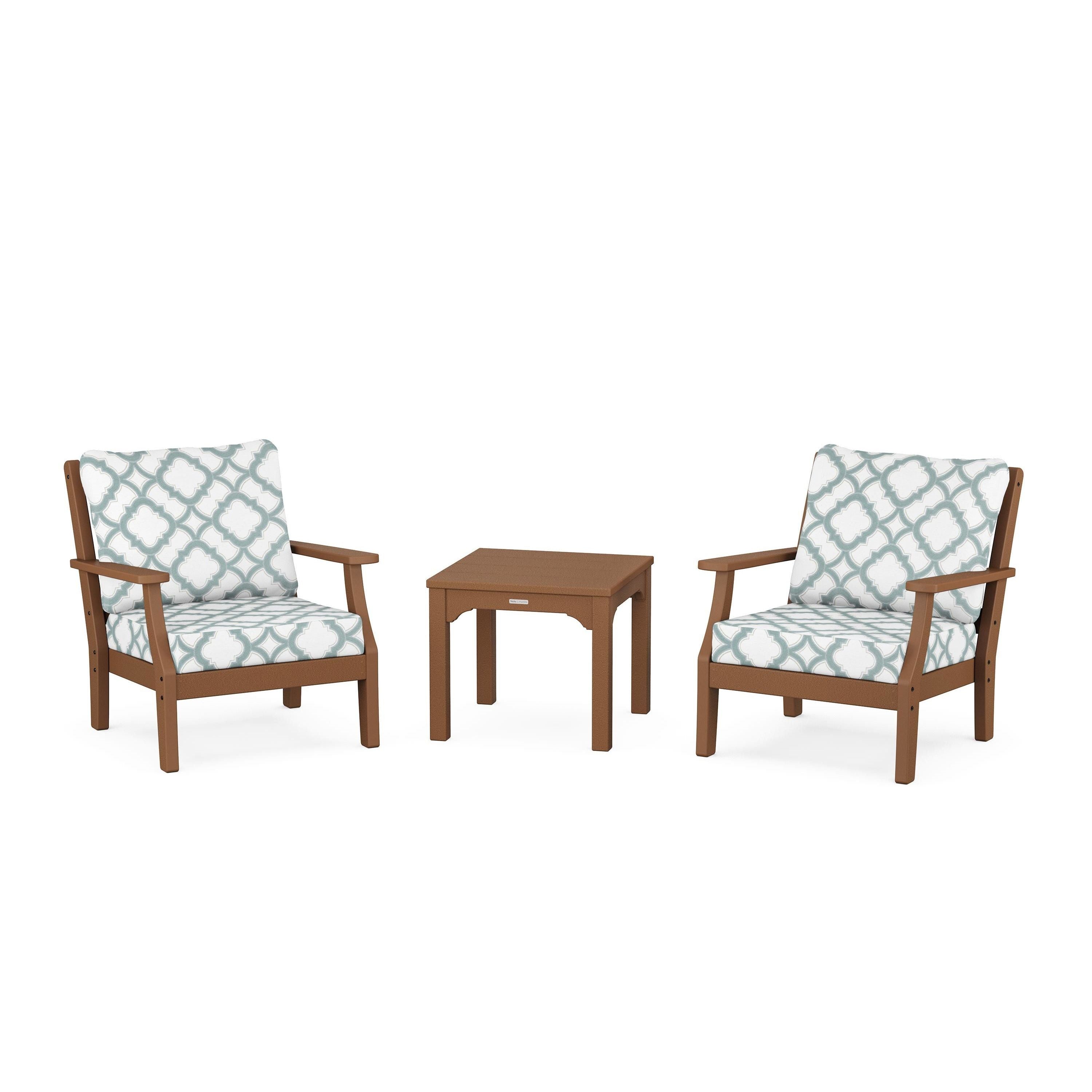 Chinoiserie 3-Piece Deep Seating Set
