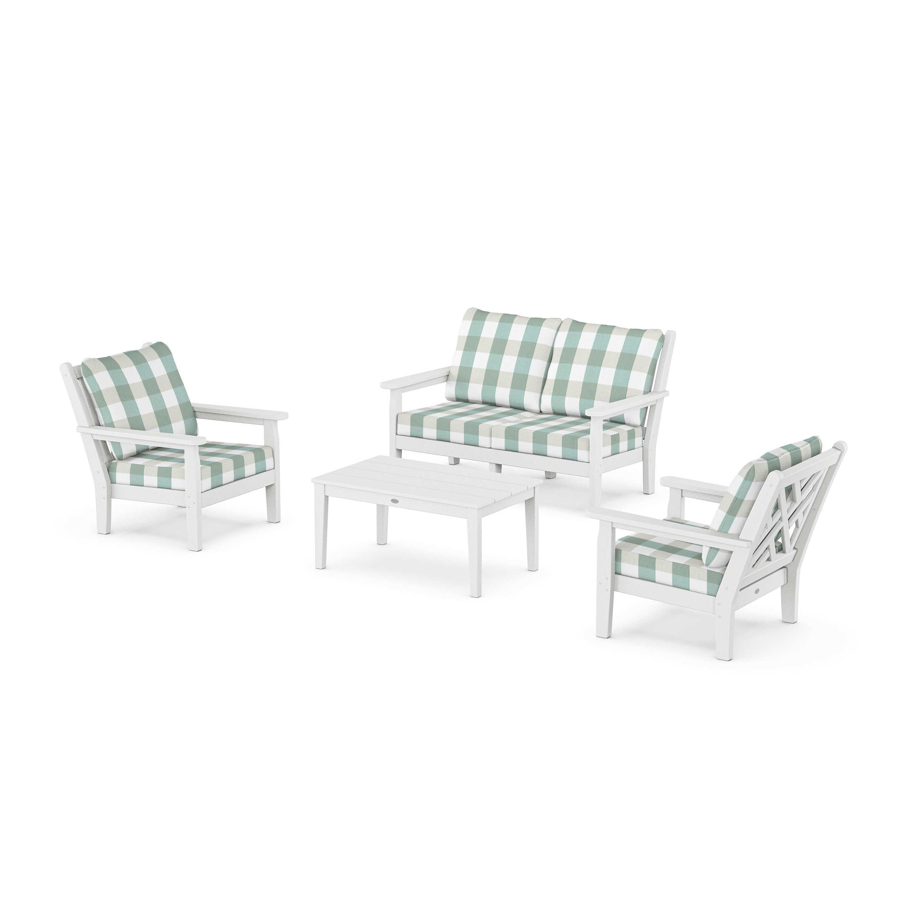 Chippendale 4-Piece Deep Seating Set with Loveseat