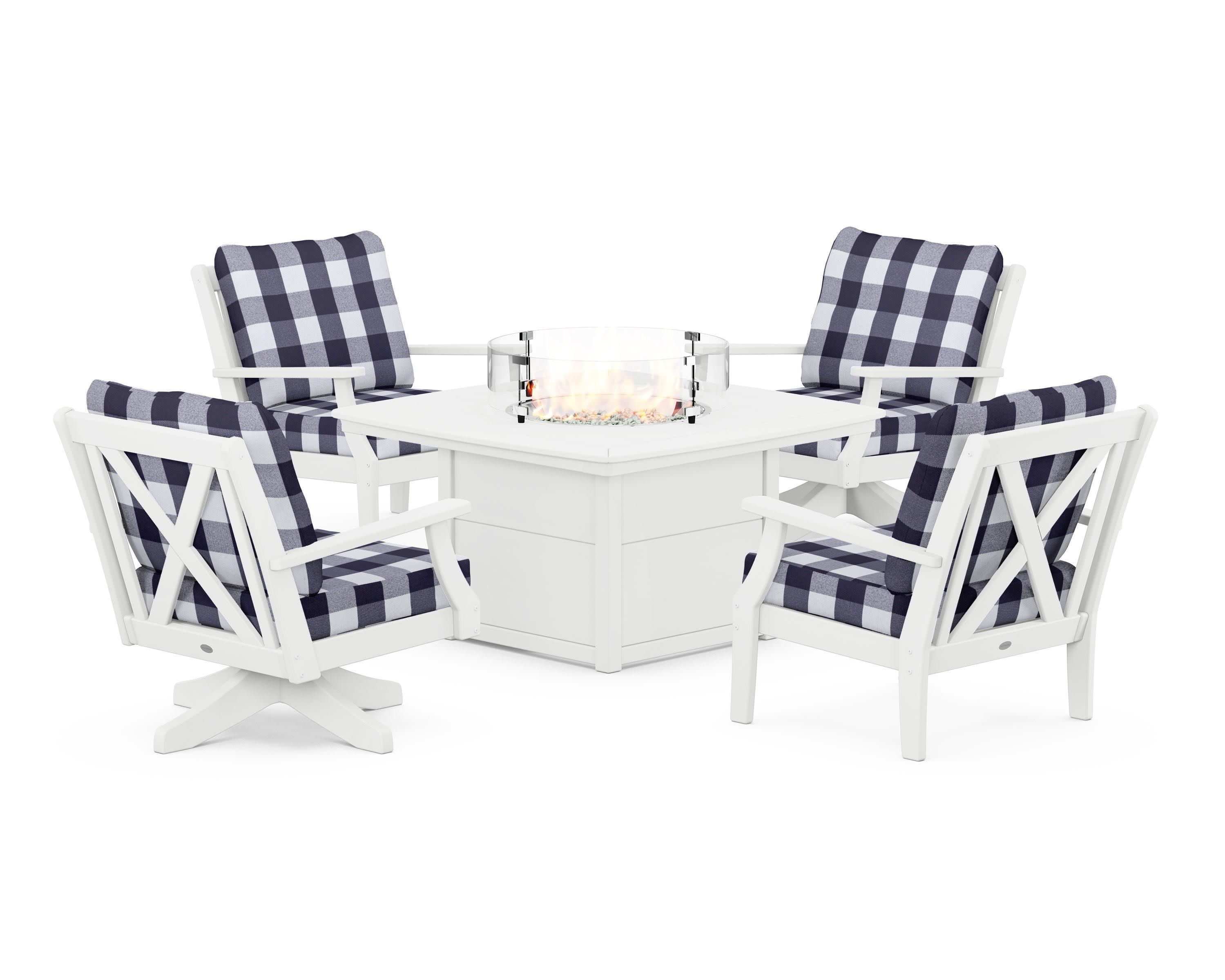 Braxton 5-Piece Deep Seating Set with Fire Table