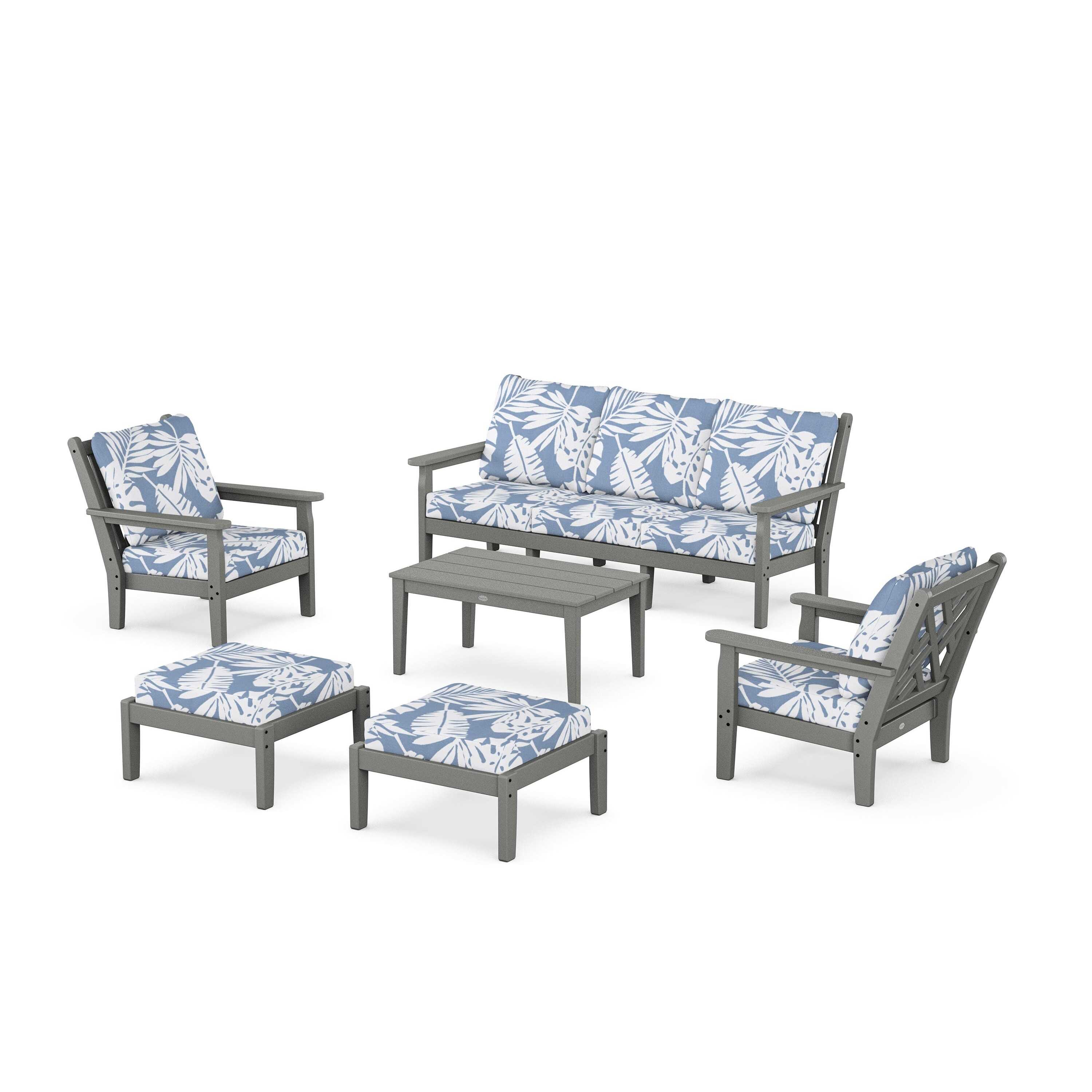 Chippendale 6-Piece Lounge Sofa Set