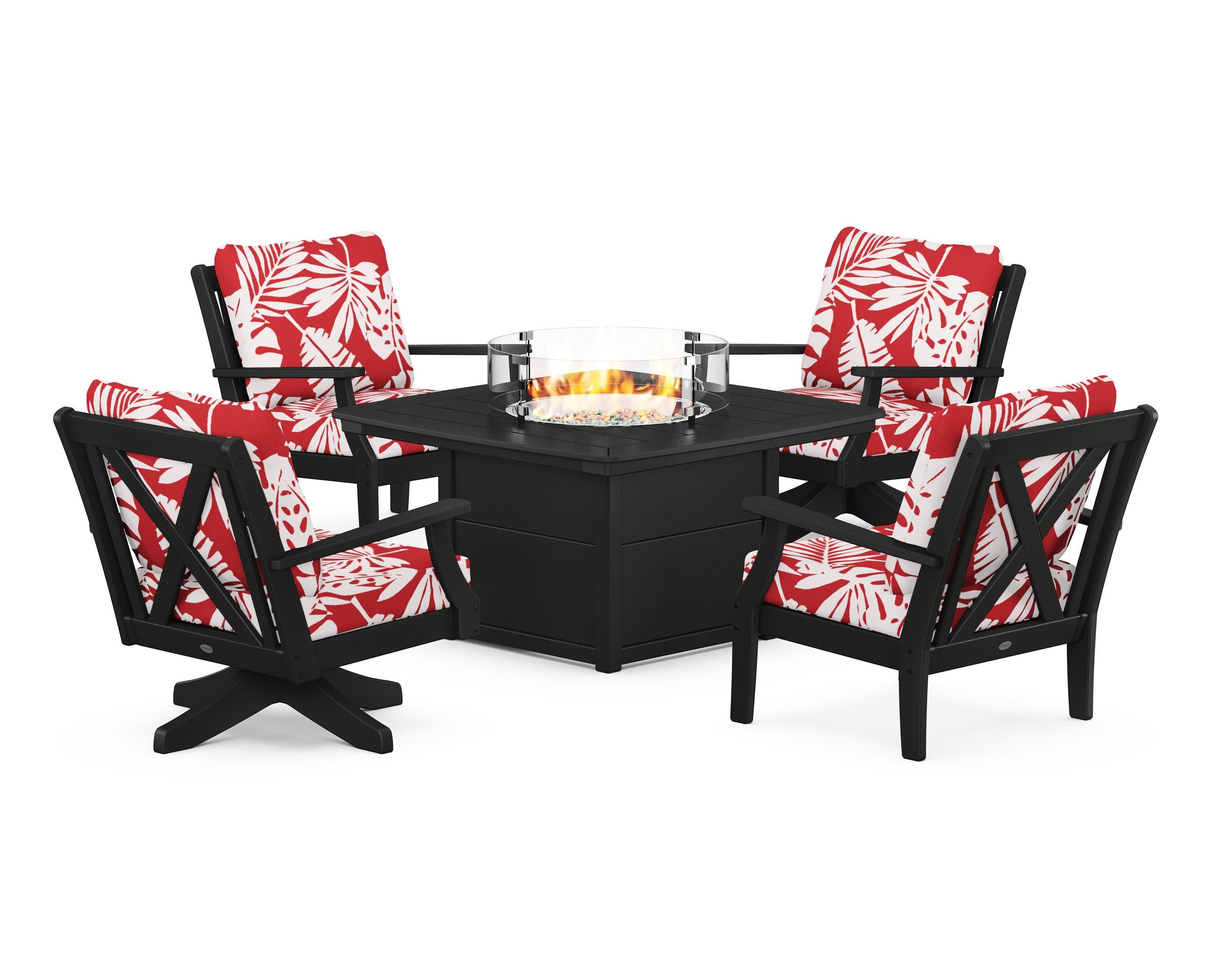Braxton 5-Piece Deep Seating Set with Fire Table